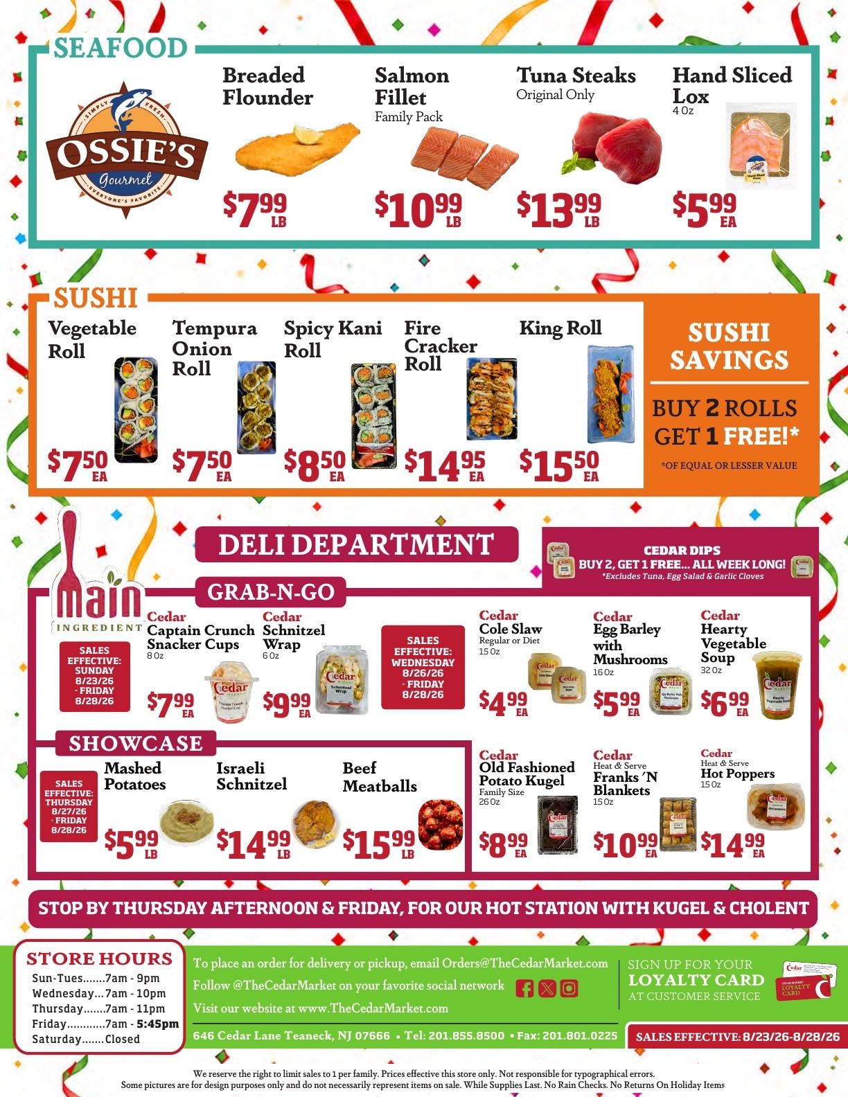 Cedar Market Weekly Ad August 23 - 28, 2026