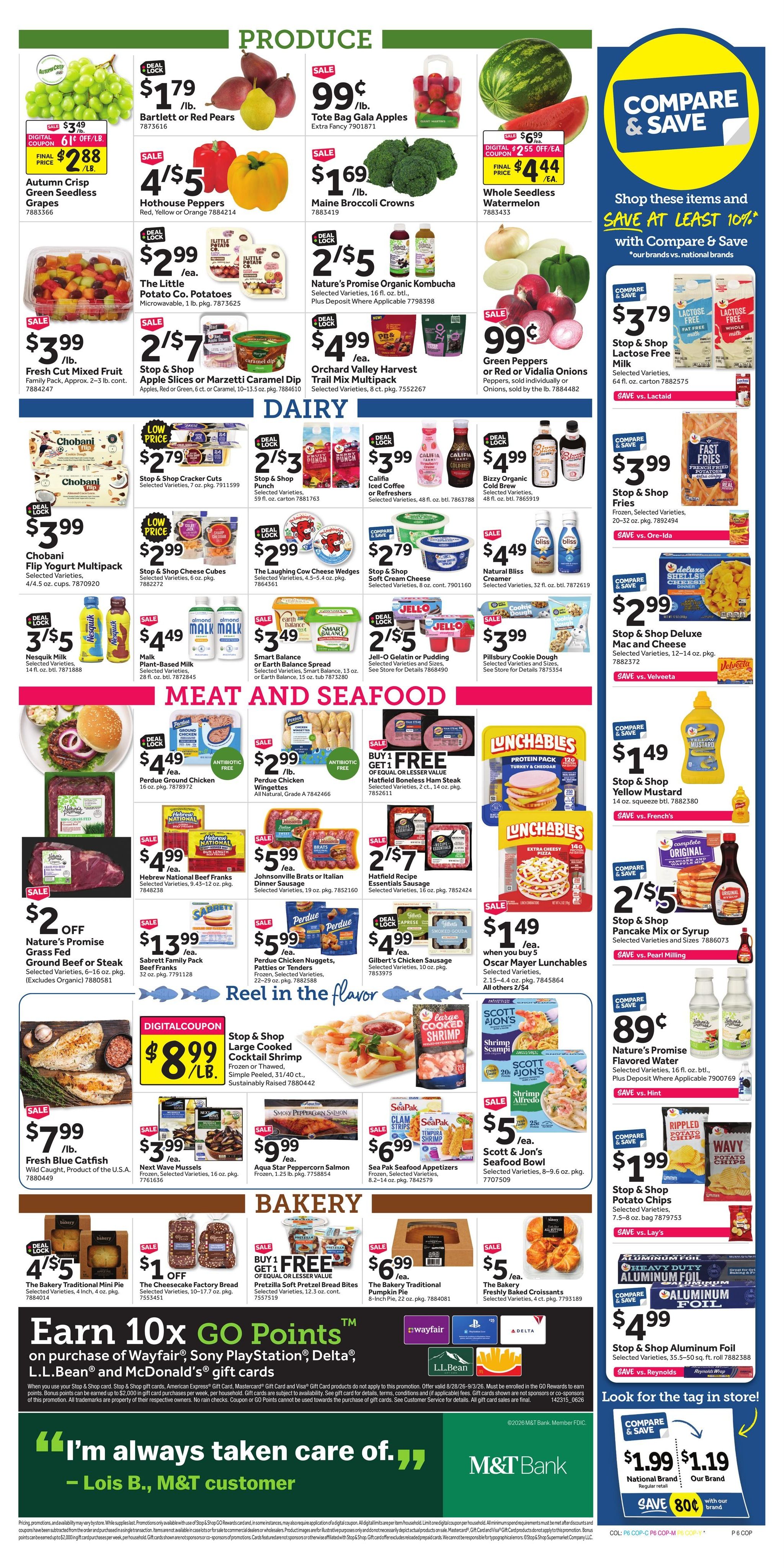 Stop & Shop (Amagansett–Montauk Area, NY) Weekly Ad August 28 - September 3, 2026