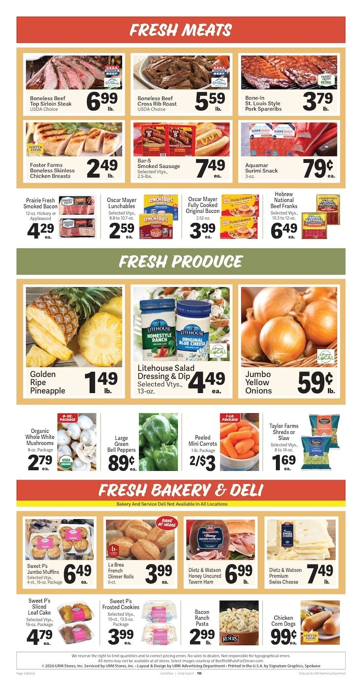 A&B Family Foods Weekly Ad August 26 - September 1, 2026
