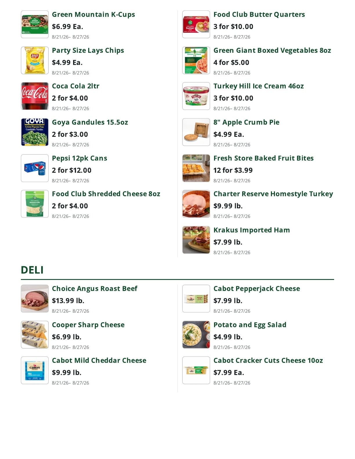 Bob's Butcher & Basket Weekly Ad August 21 - 27, 2026