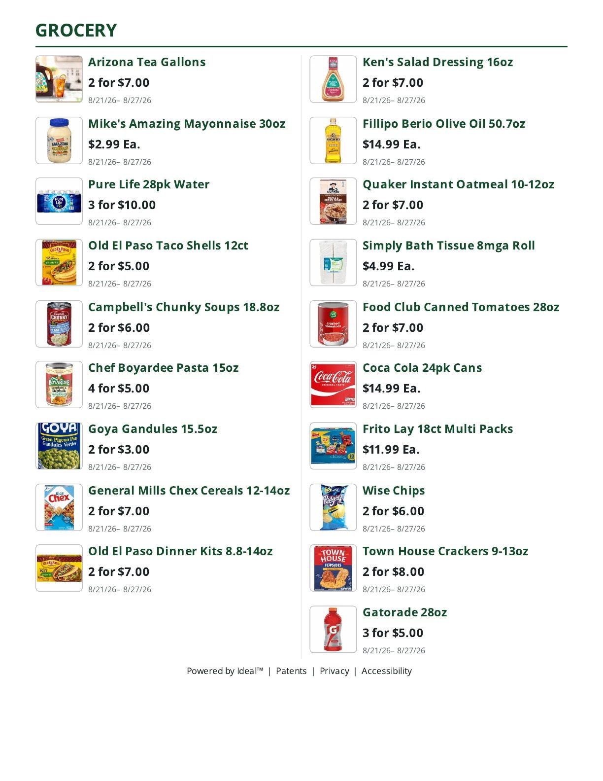 Bob's Butcher & Basket Weekly Ad August 21 - 27, 2026