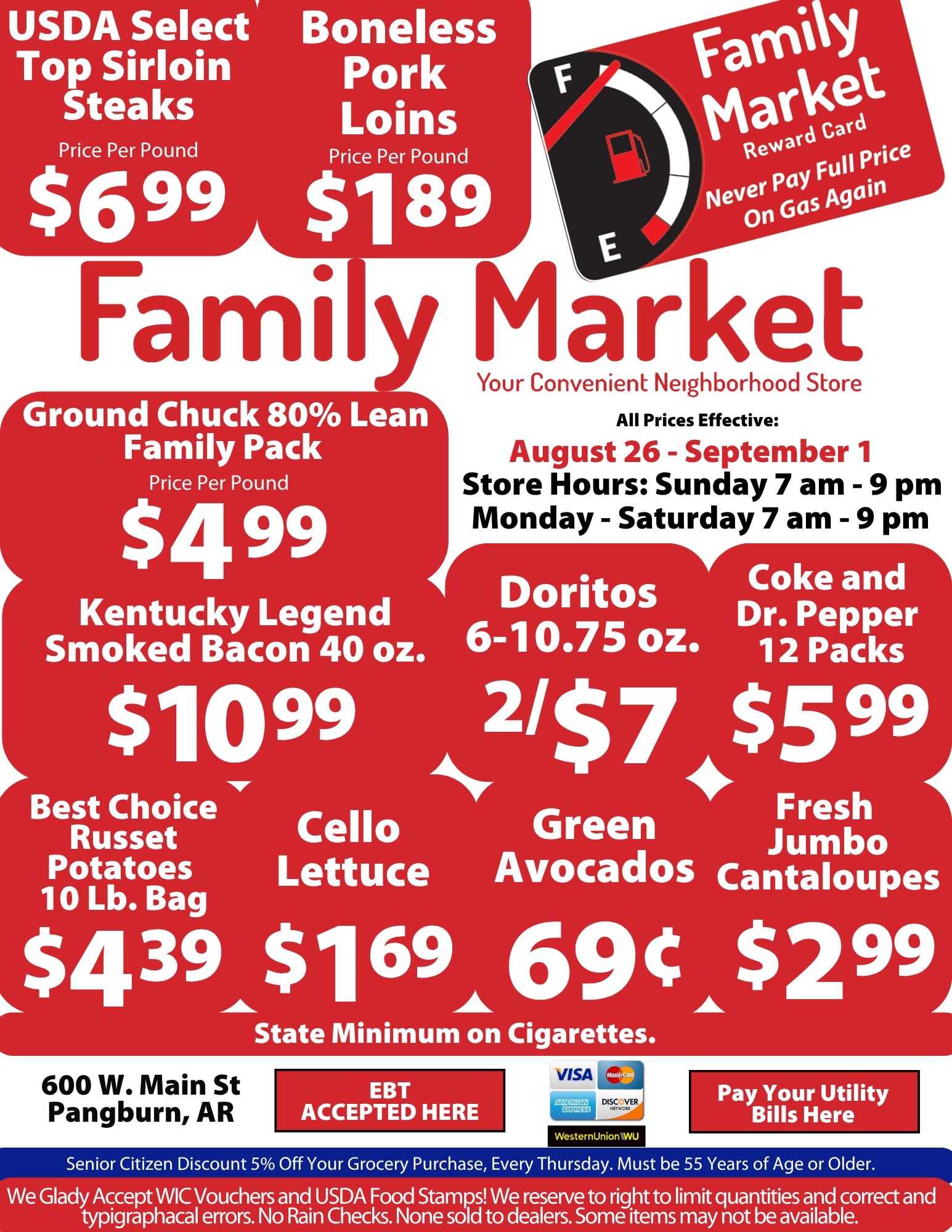 Family Market (Pangburn, AR) Weekly Ad August 26 - September 1, 2026