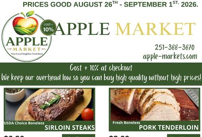 Apple Market Fairhope Weekly Ad August 26 - September 1, 2026
