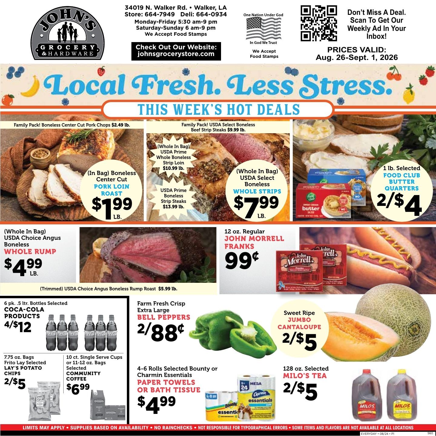 John's Grocery Weekly Ad August 26 - September 1, 2026