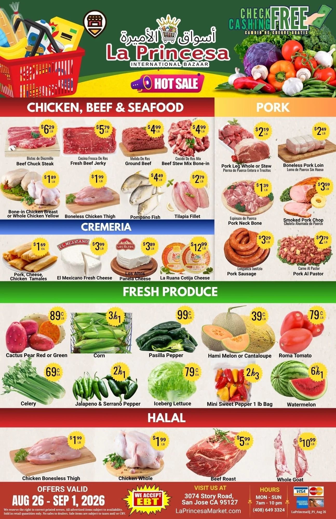 La Princesa International Bazaar Weekly Ad August 26 - September 1, 2026