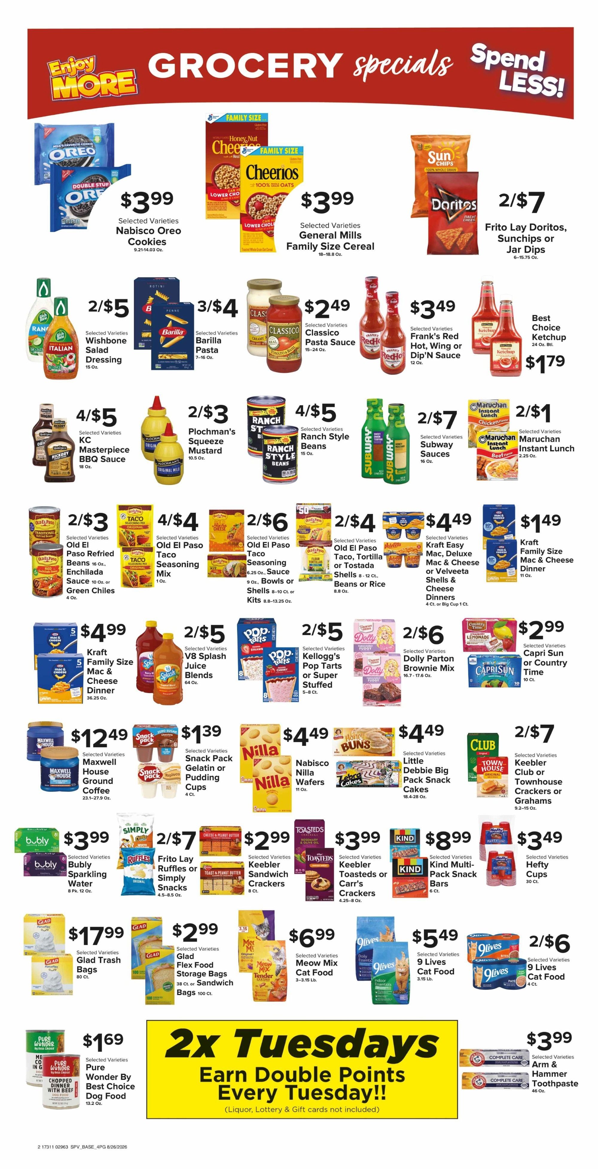 Your Country Mart Weekly Ad August 26 - September 1, 2026