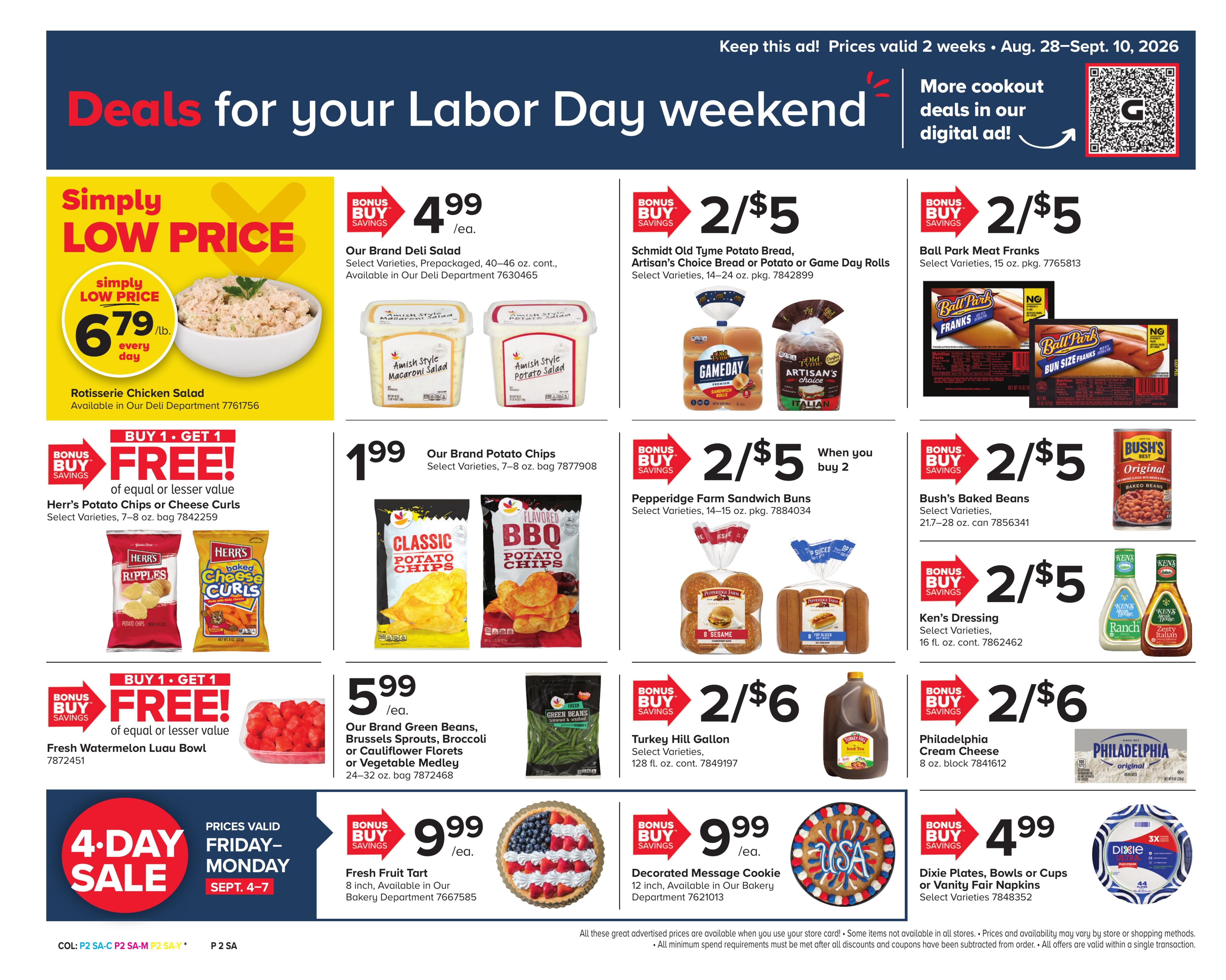 Giant Food Stores (Drexel Hill Area, PA) Weekly Ad August 28 - September 10, 2026