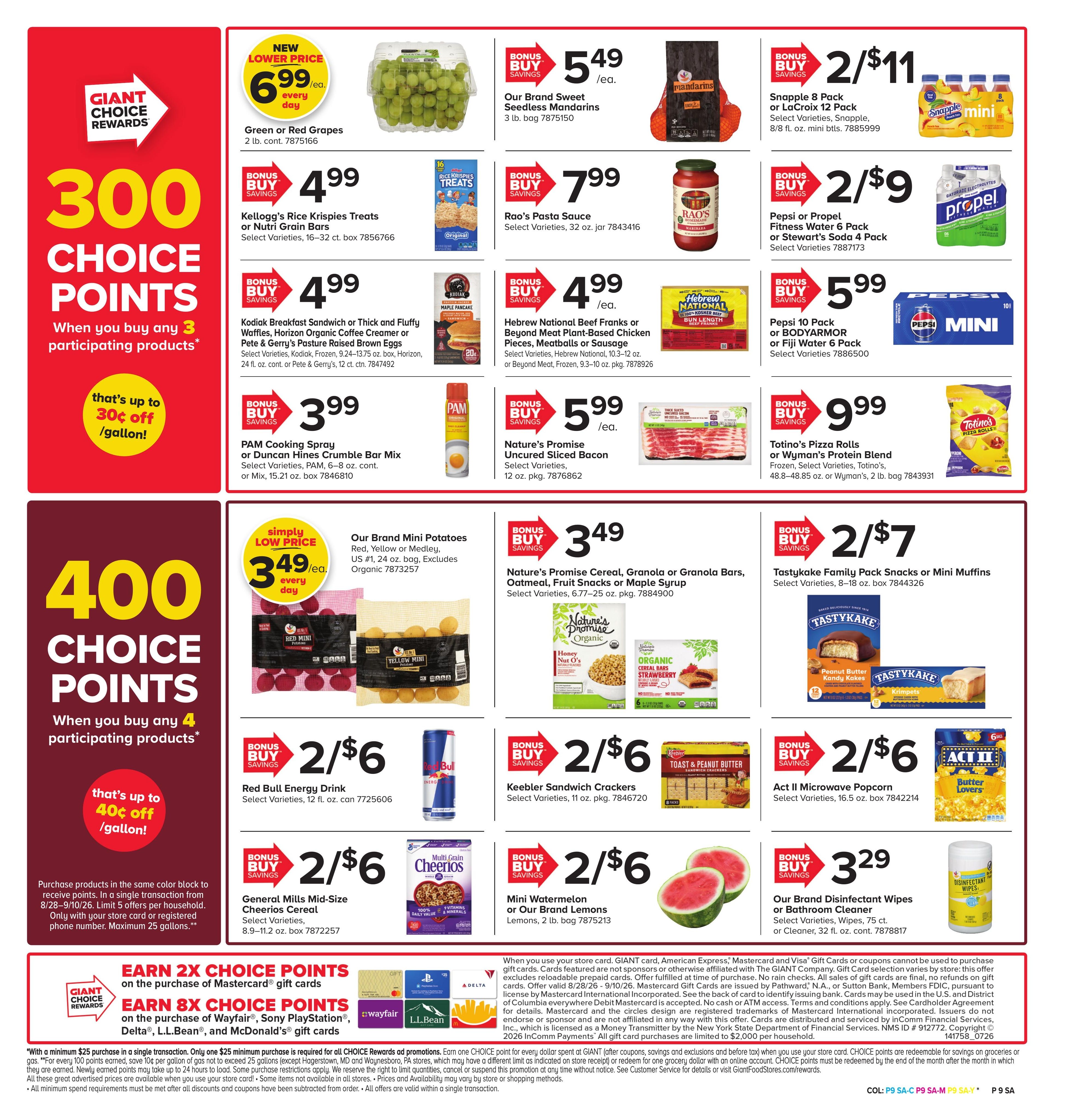 Giant Food Stores (Drexel Hill Area, PA) Weekly Ad August 28 - September 10, 2026