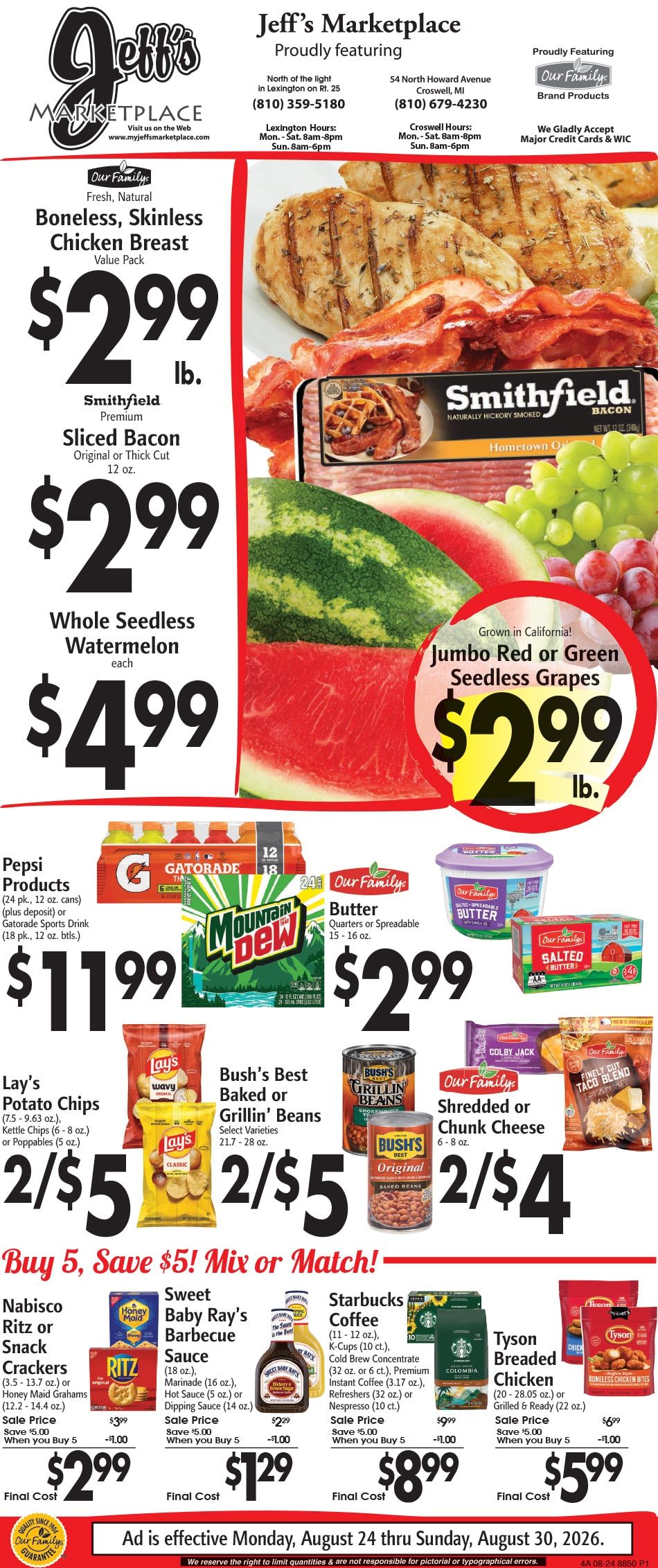 Jeff's Market Weekly Ad August 24 - 30, 2026
