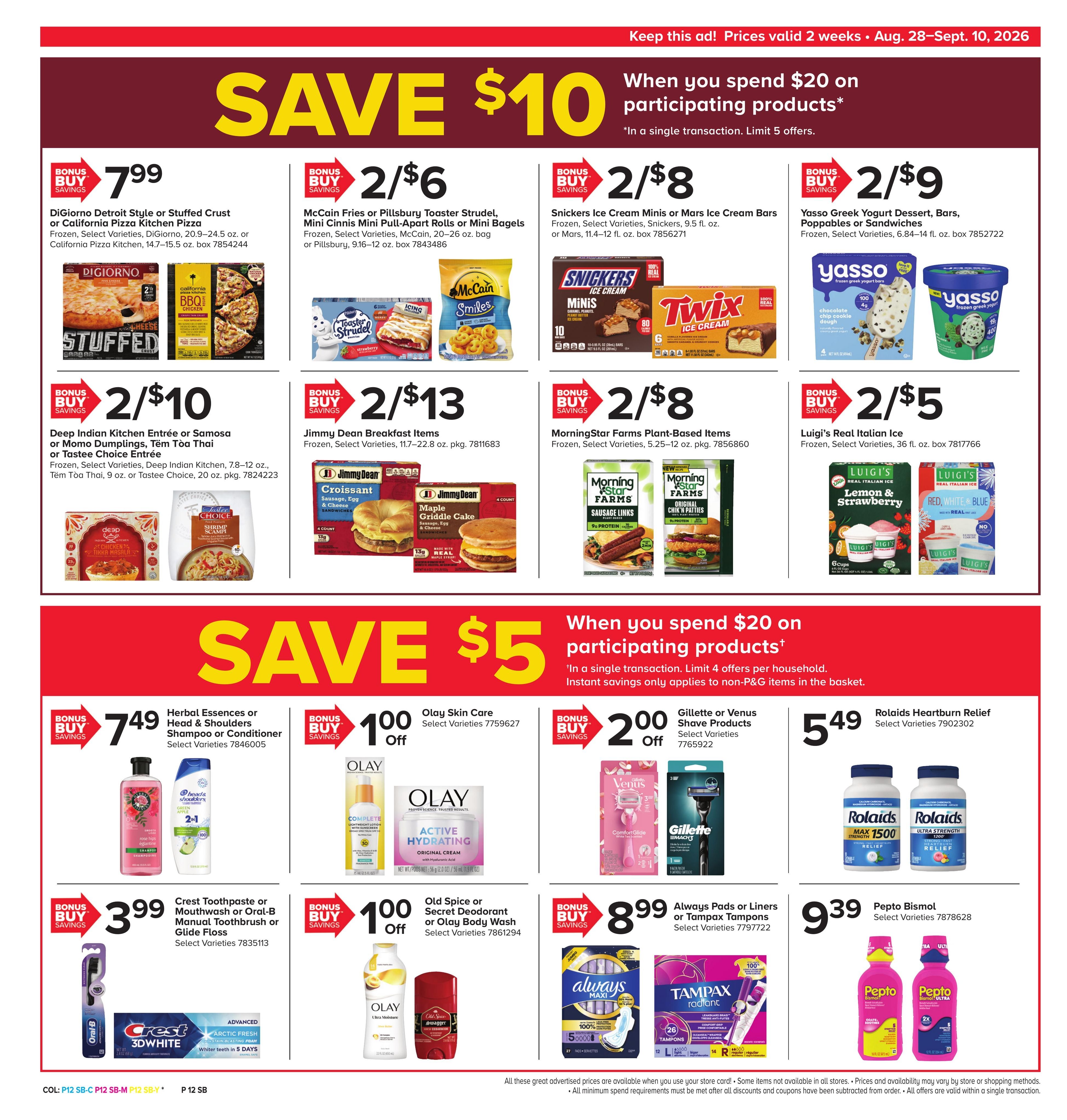 Martin's Food Market (Coalport-Orbisonia Area, PA) Weekly Ad August 28 - September 10, 2026