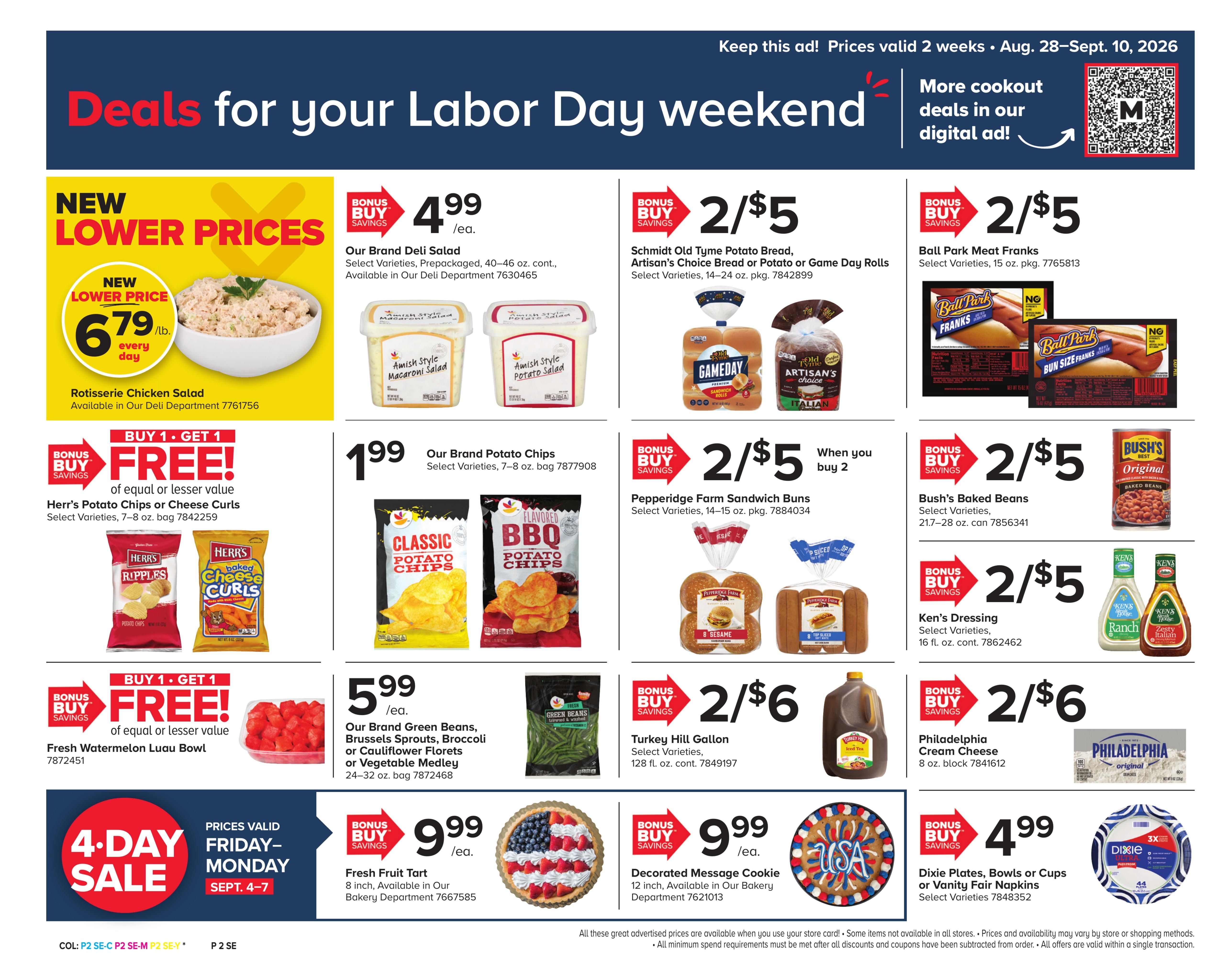 Martin's Food Market (Coalport-Orbisonia Area, PA) Weekly Ad August 28 - September 10, 2026
