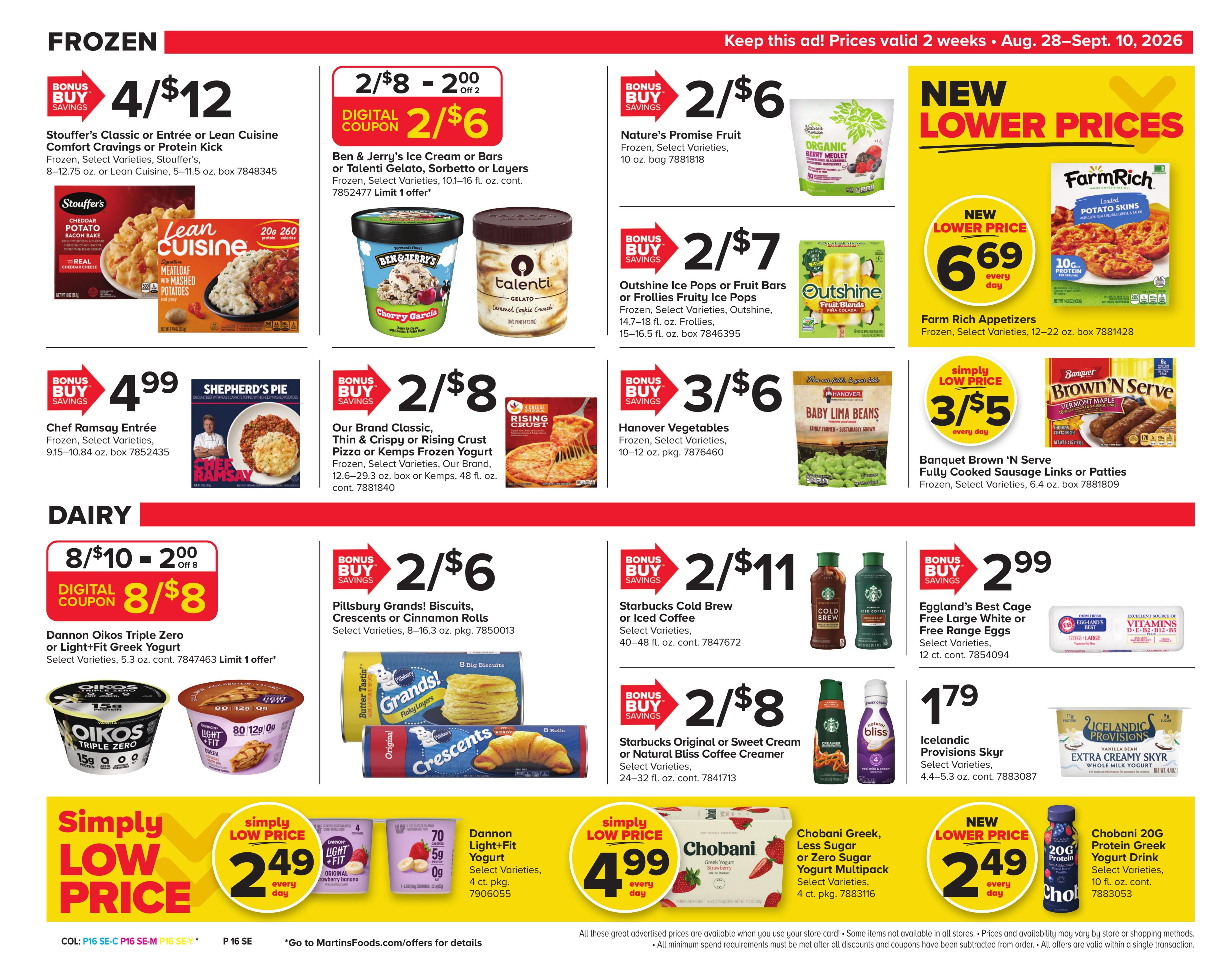 Martin's Food Market (Coalport-Orbisonia Area, PA) Weekly Ad August 28 - September 10, 2026