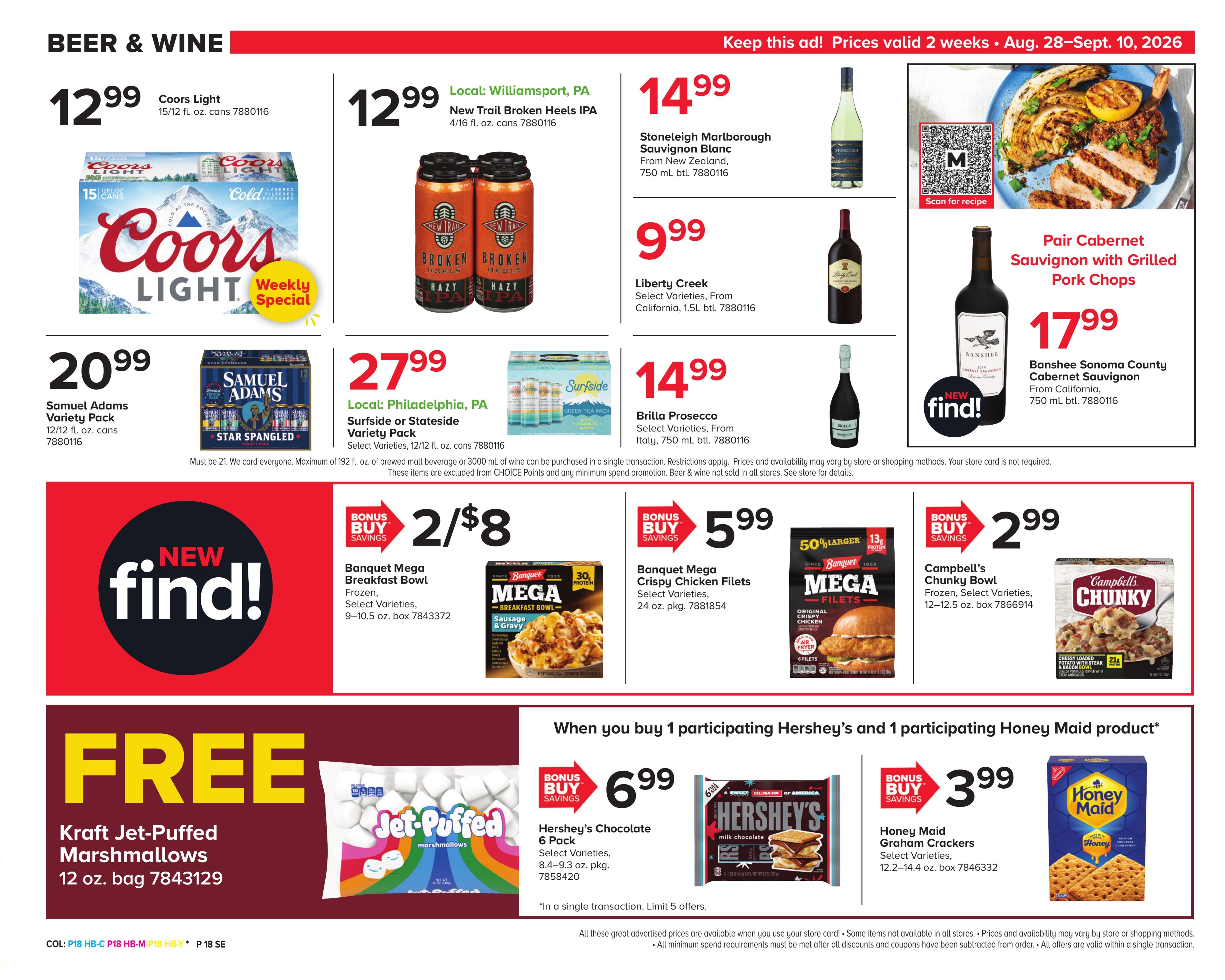 Martin's Food Market (Coalport-Orbisonia Area, PA) Weekly Ad August 28 - September 10, 2026