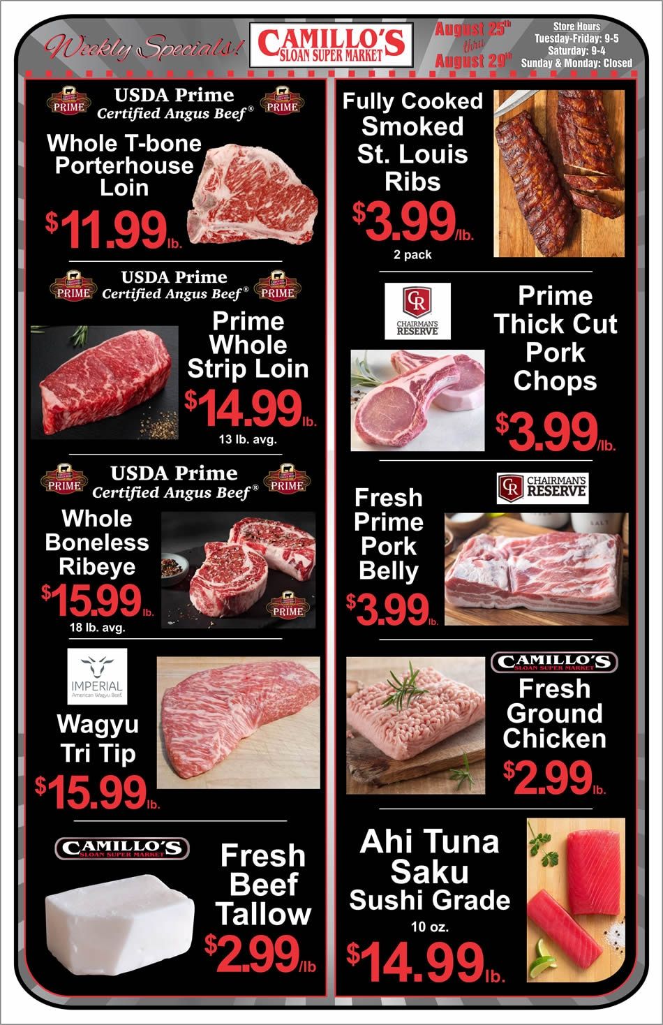 Sloan Super Market Weekly Ad August 23 - 29, 2026