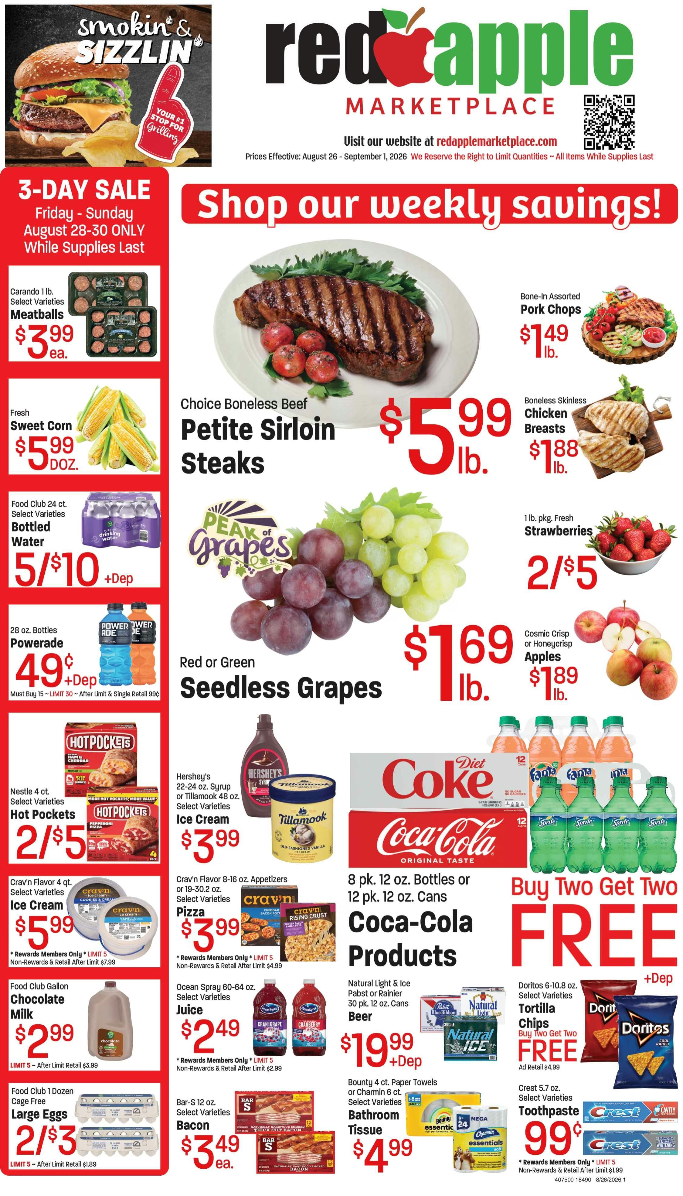 Red Apple Marketplace (555 SW 4th Ave, Ontario, OR) Weekly Ad August 25 - September 1, 2026