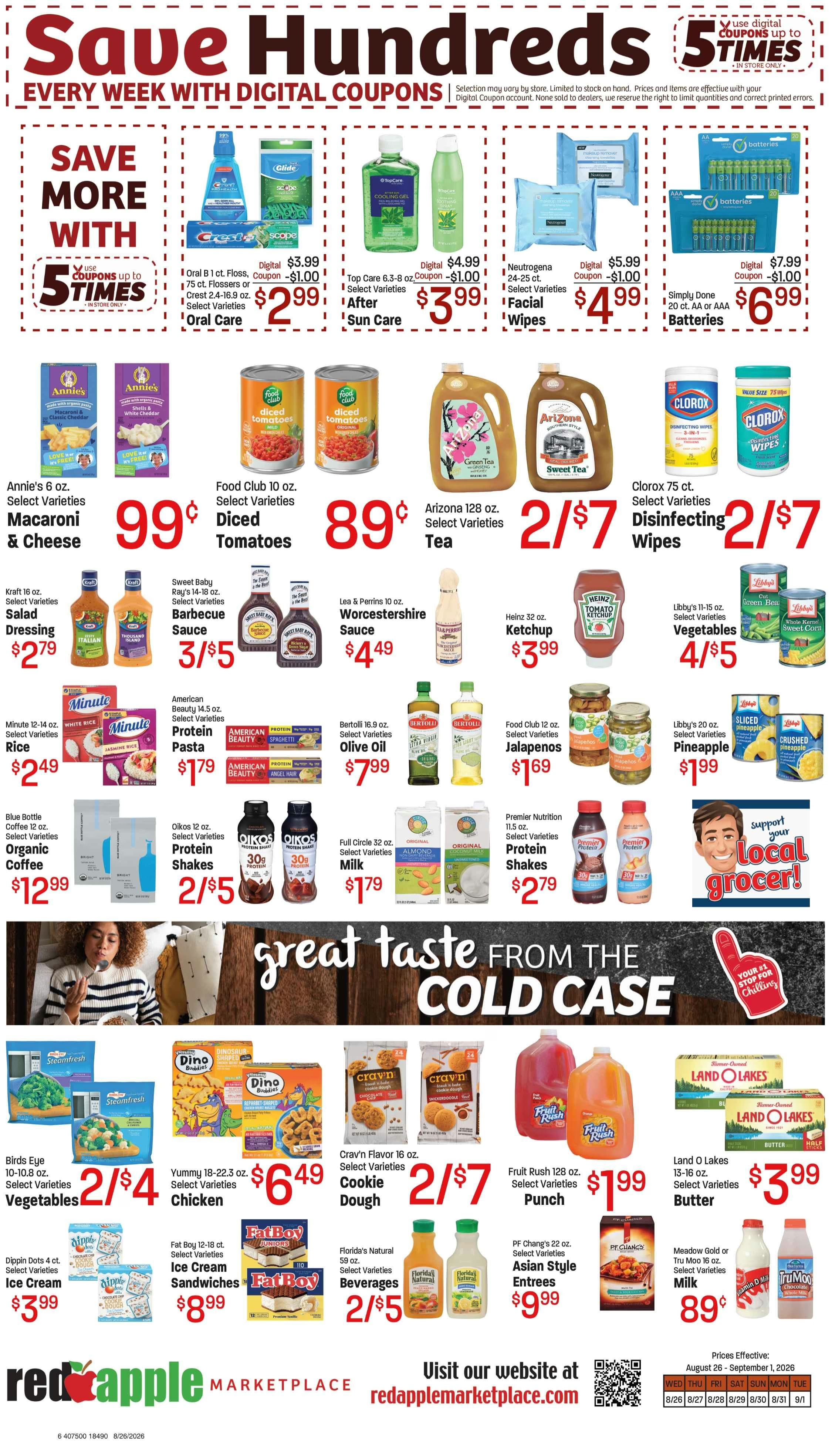 Red Apple Marketplace (555 SW 4th Ave, Ontario, OR) Weekly Ad August 25 - September 1, 2026