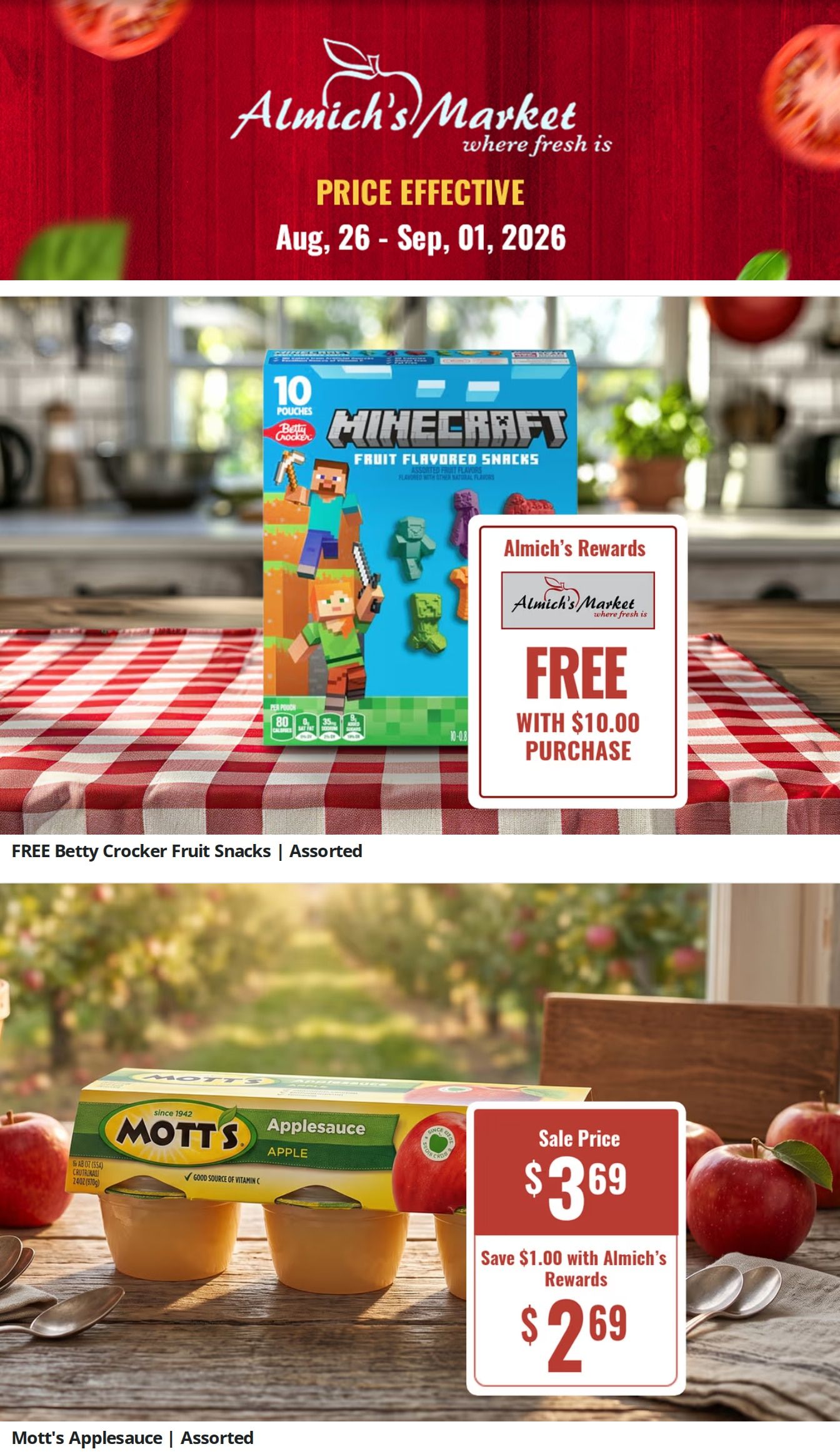 Almich's Market (Slayton, MN) Weekly Ad August 26 - September 1, 2026