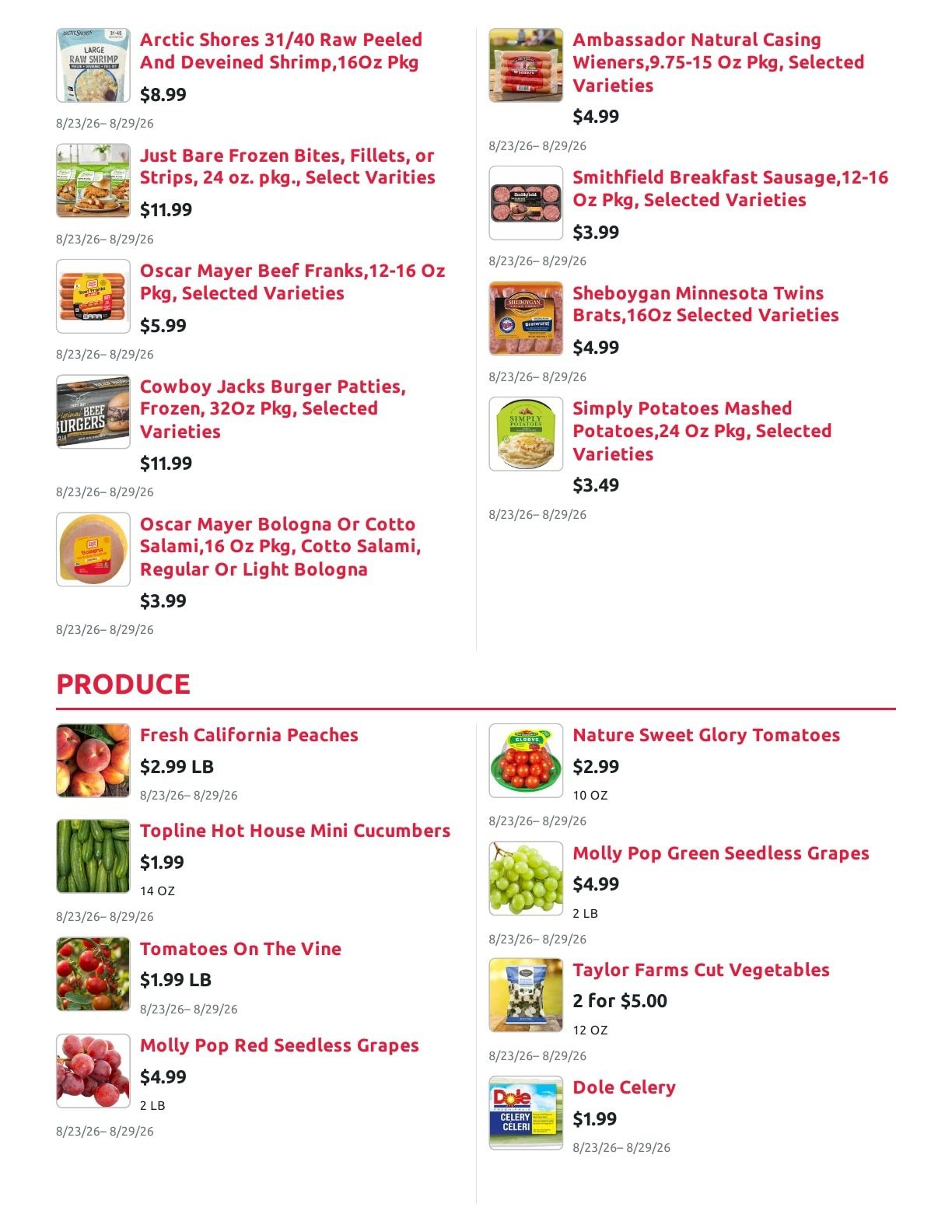 Radermacher's Fresh Market Weekly Ad August 23 - 29, 2026