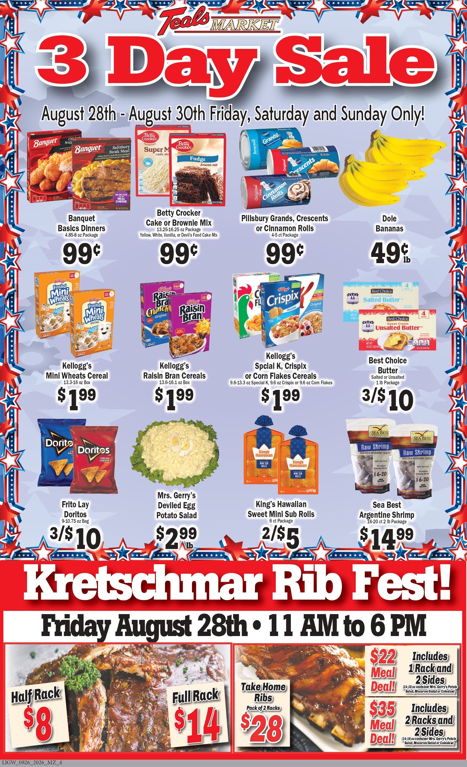 Teal's Market (North Dakota) Weekly Ad August 26 - September 1, 2026