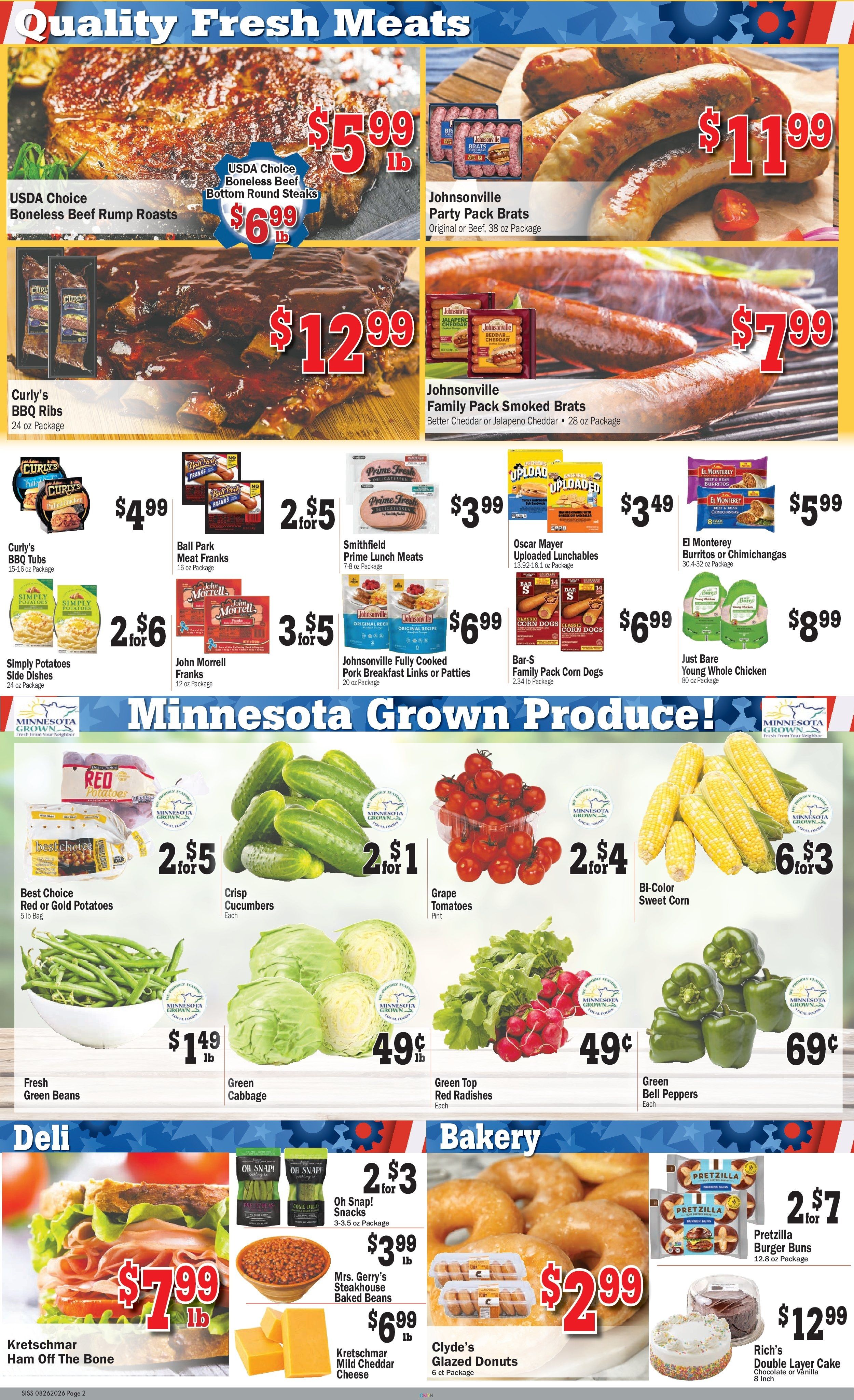 Teal's Market (Sisseton, SD) Weekly Ad August 26 - September 1, 2026