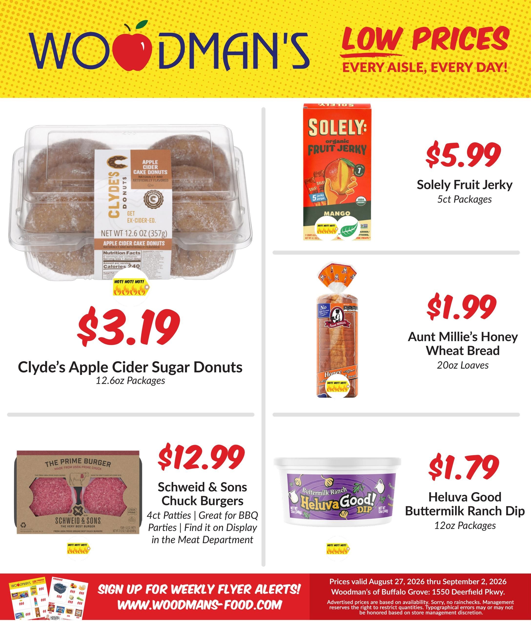 Woodman's Food Market (Chicago Area, IL) M1000 Weekly Weekly Ad August 27 - September 2, 2026