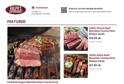 Ralph's Supermarket Weekly Ad August 24 - 30, 2026