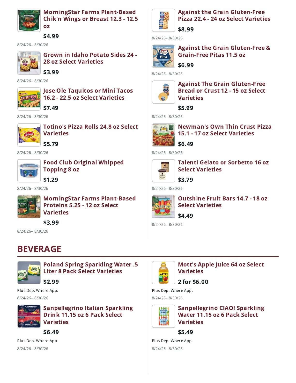 Ralph's Supermarket Weekly Ad August 24 - 30, 2026