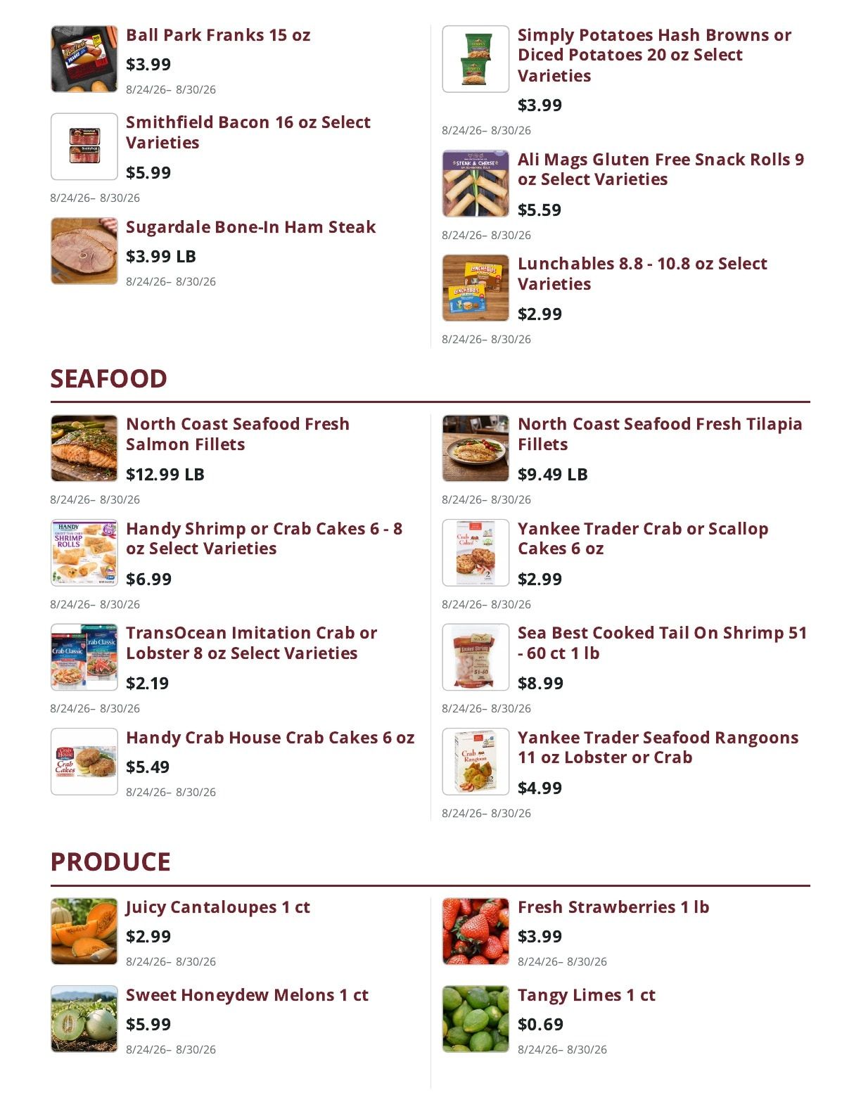 Ralph's Supermarket Weekly Ad August 24 - 30, 2026