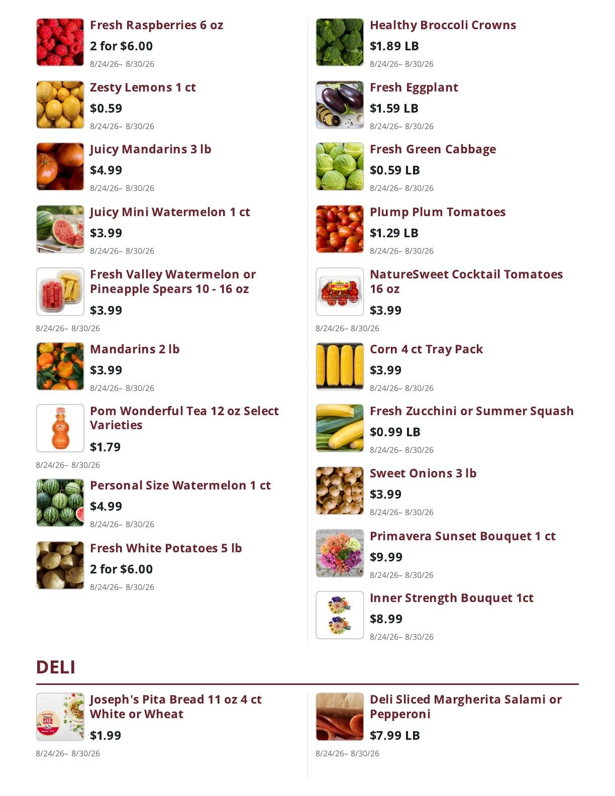 Ralph's Supermarket Weekly Ad August 24 - 30, 2026