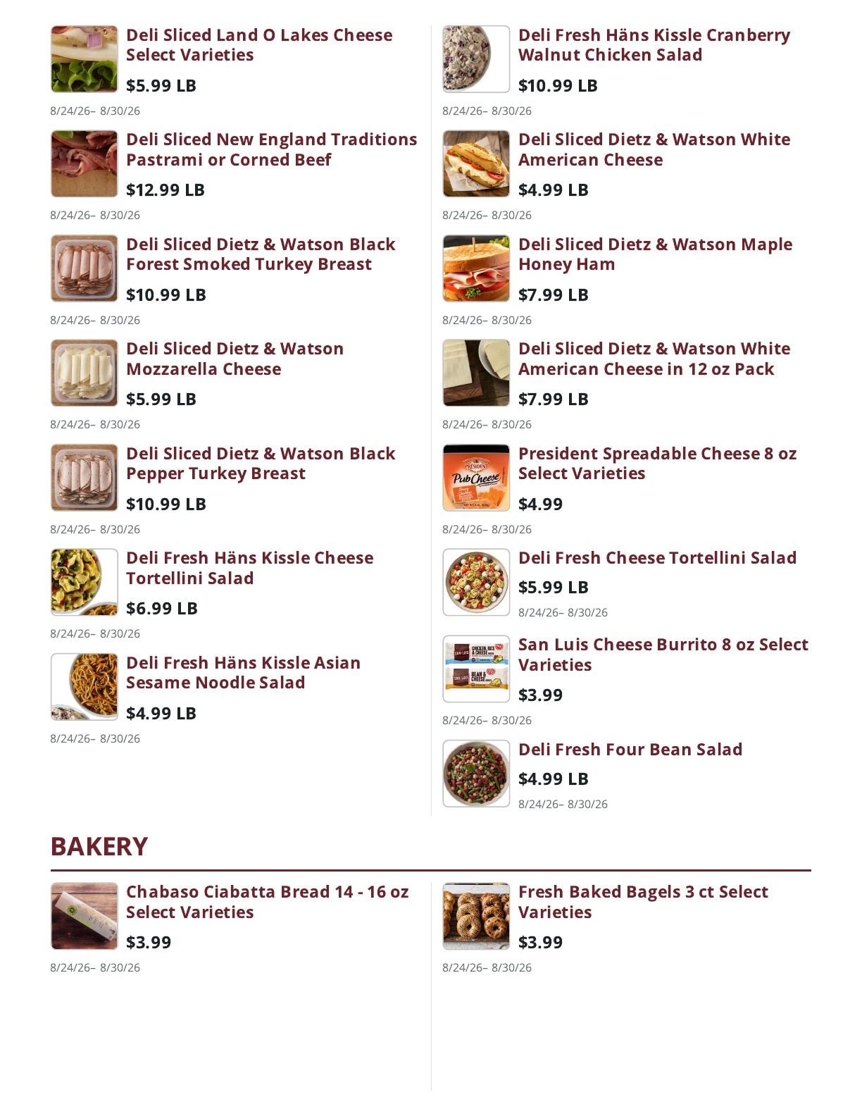 Ralph's Supermarket Weekly Ad August 24 - 30, 2026