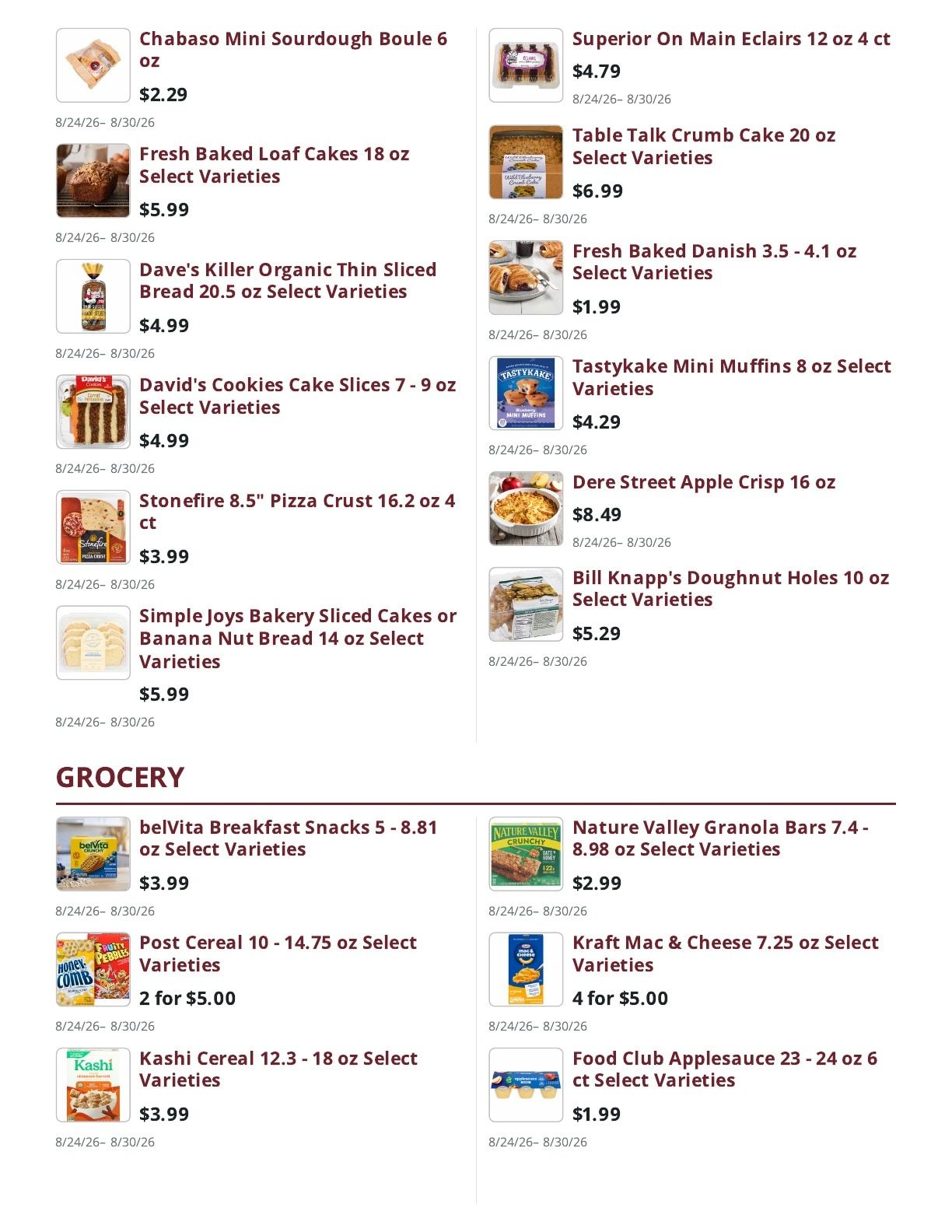 Ralph's Supermarket Weekly Ad August 24 - 30, 2026