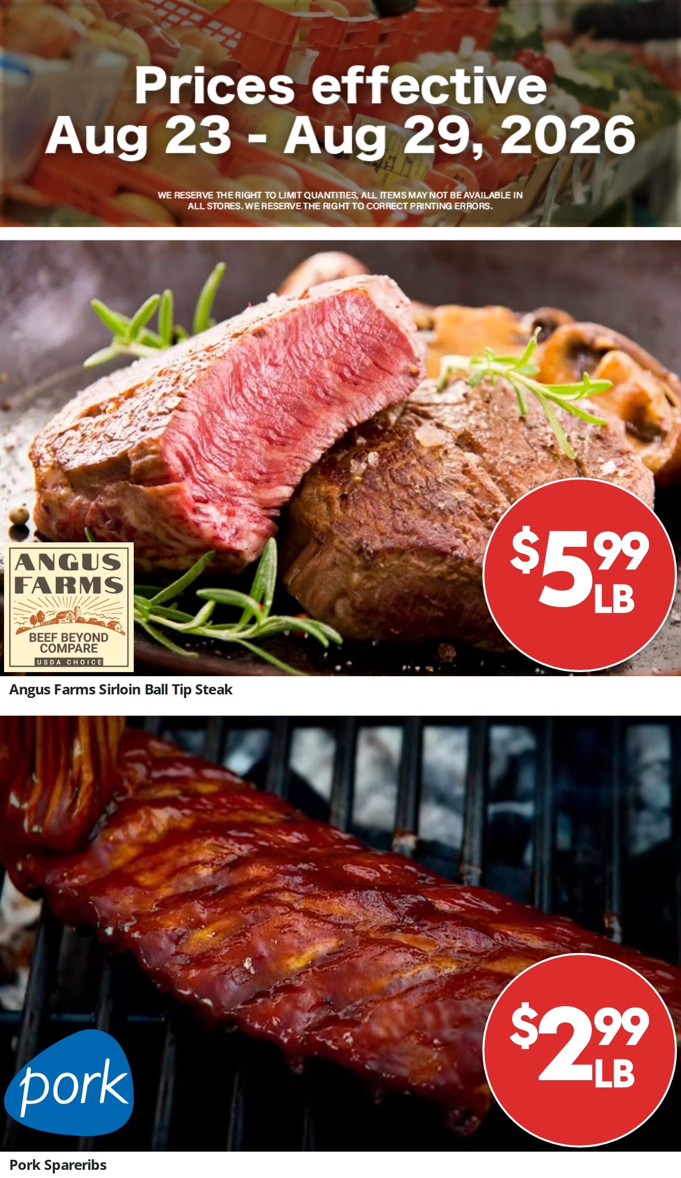 Barnesville Grocery Weekly Ad August 26 - September 1, 2026