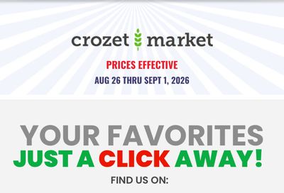 Crozet Great Value Weekly Ad August 26 - September 1, 2026