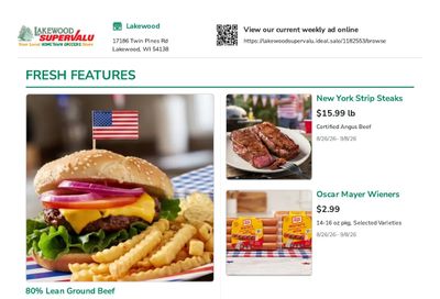 Lakewood SuperValu Weekly Ad August 26 - September 8, 2026