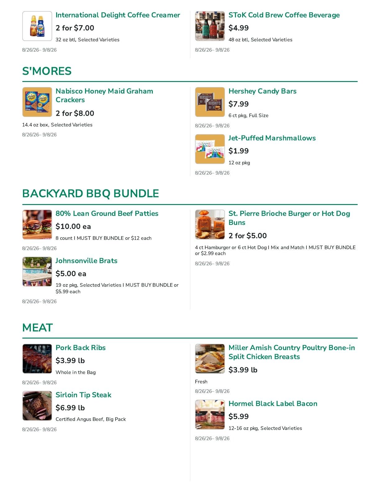 Lakewood SuperValu Weekly Ad August 26 - September 8, 2026