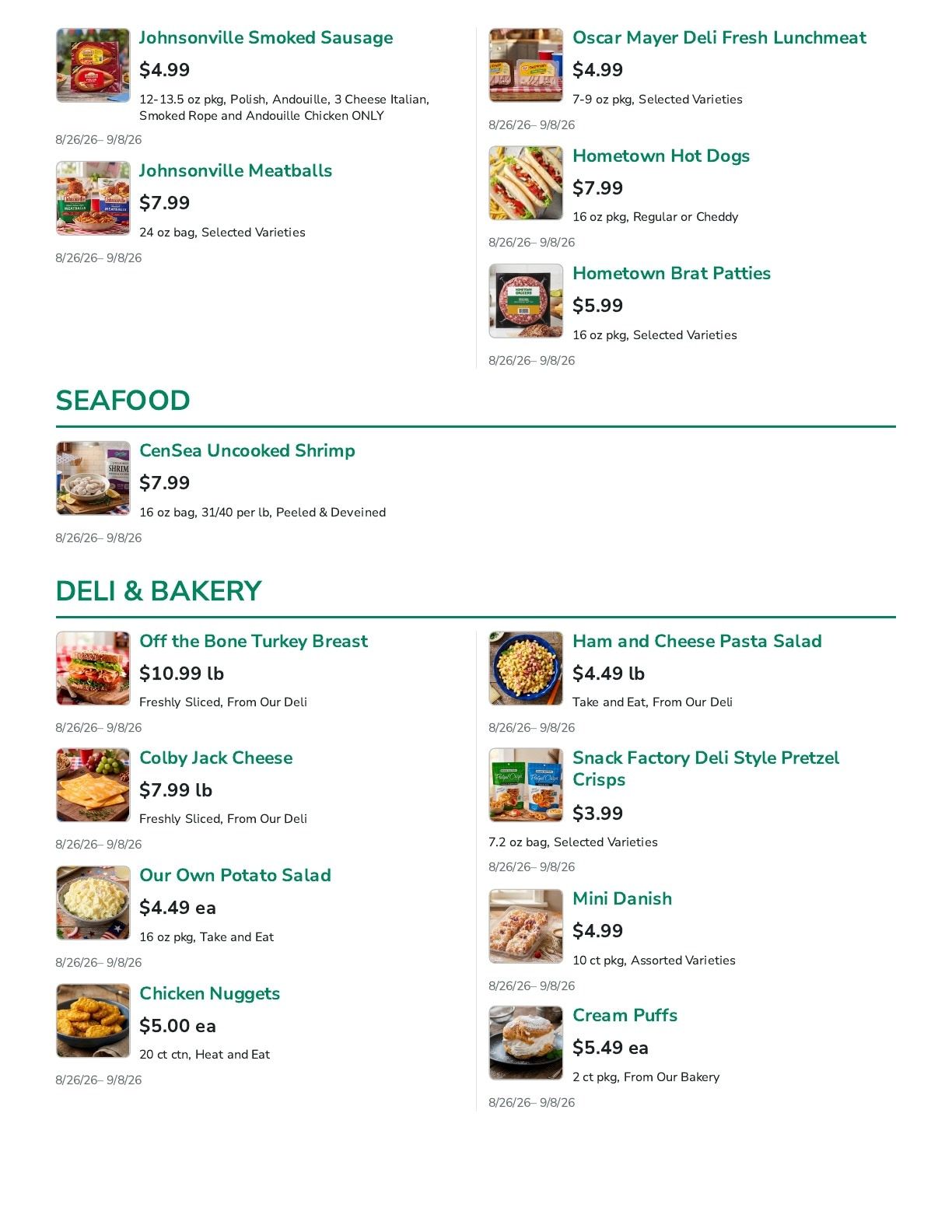 Lakewood SuperValu Weekly Ad August 26 - September 8, 2026
