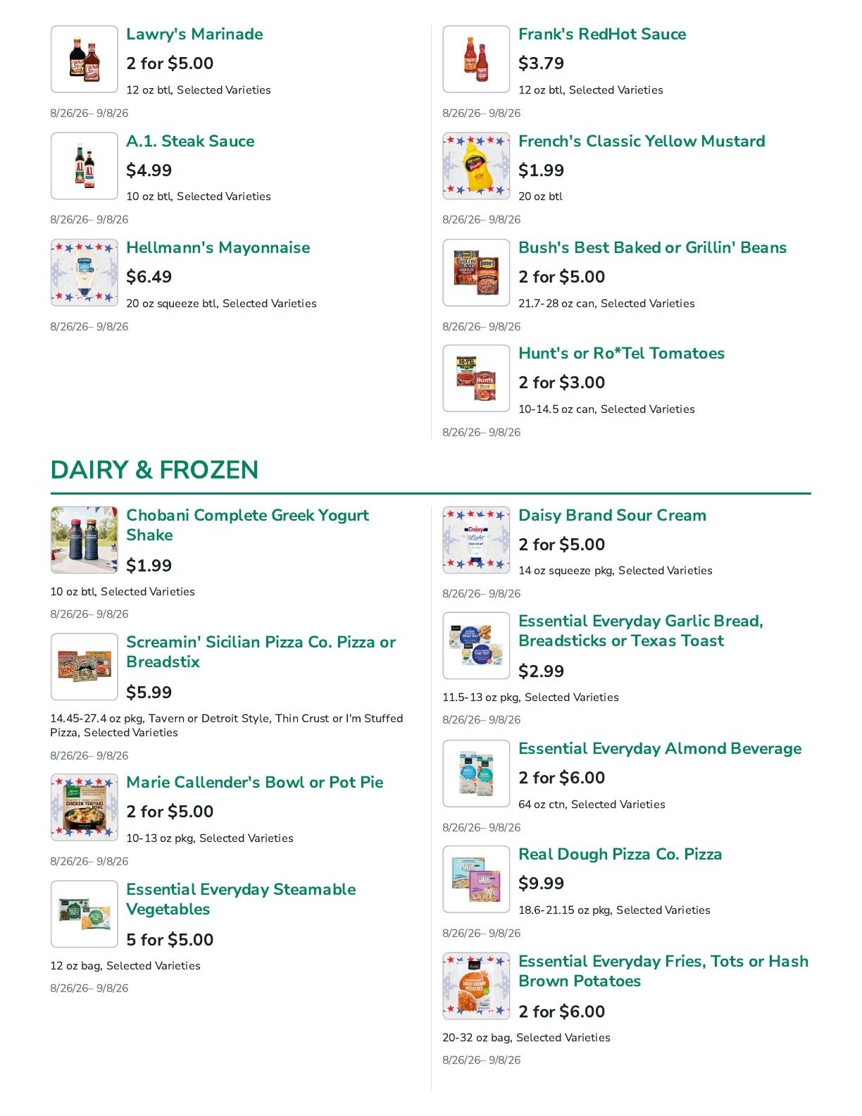 Lakewood SuperValu Weekly Ad August 26 - September 8, 2026