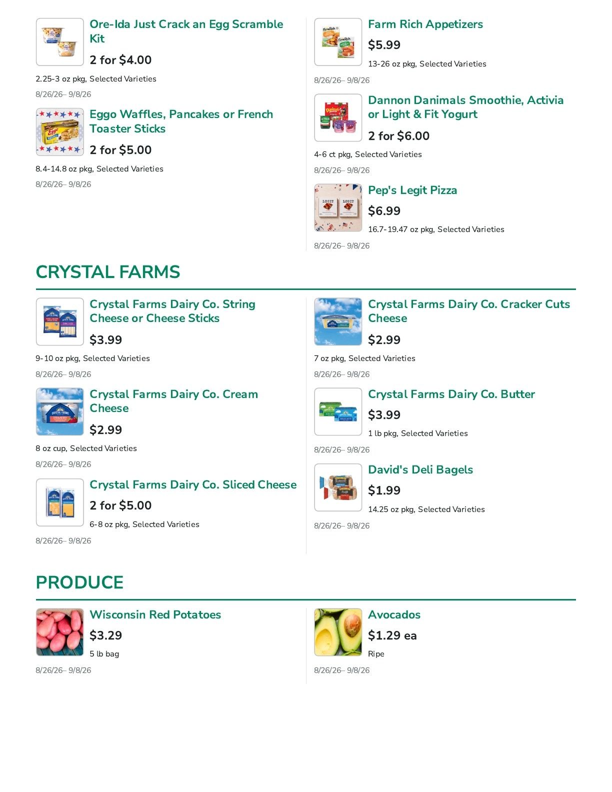 Lakewood SuperValu Weekly Ad August 26 - September 8, 2026
