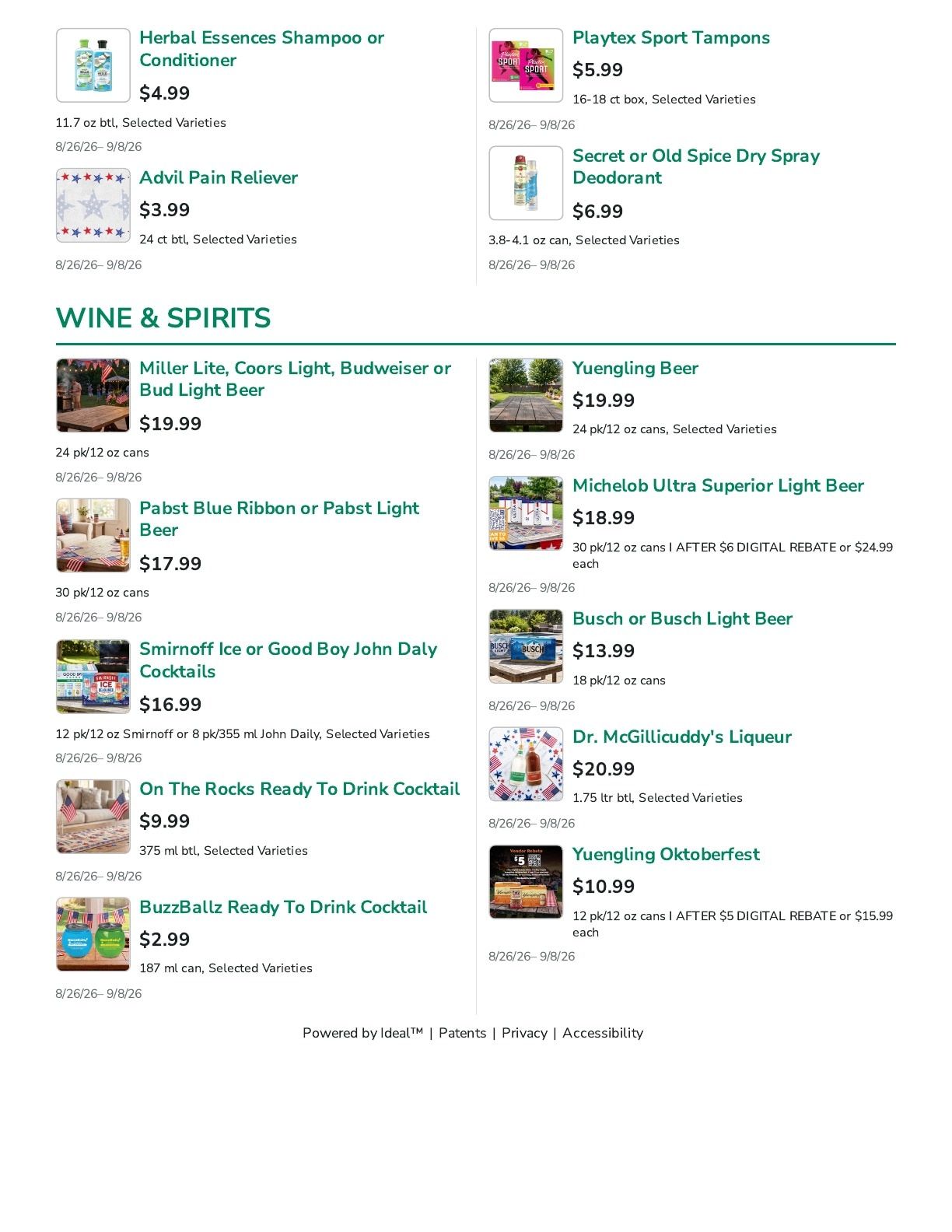 Lakewood SuperValu Weekly Ad August 26 - September 8, 2026