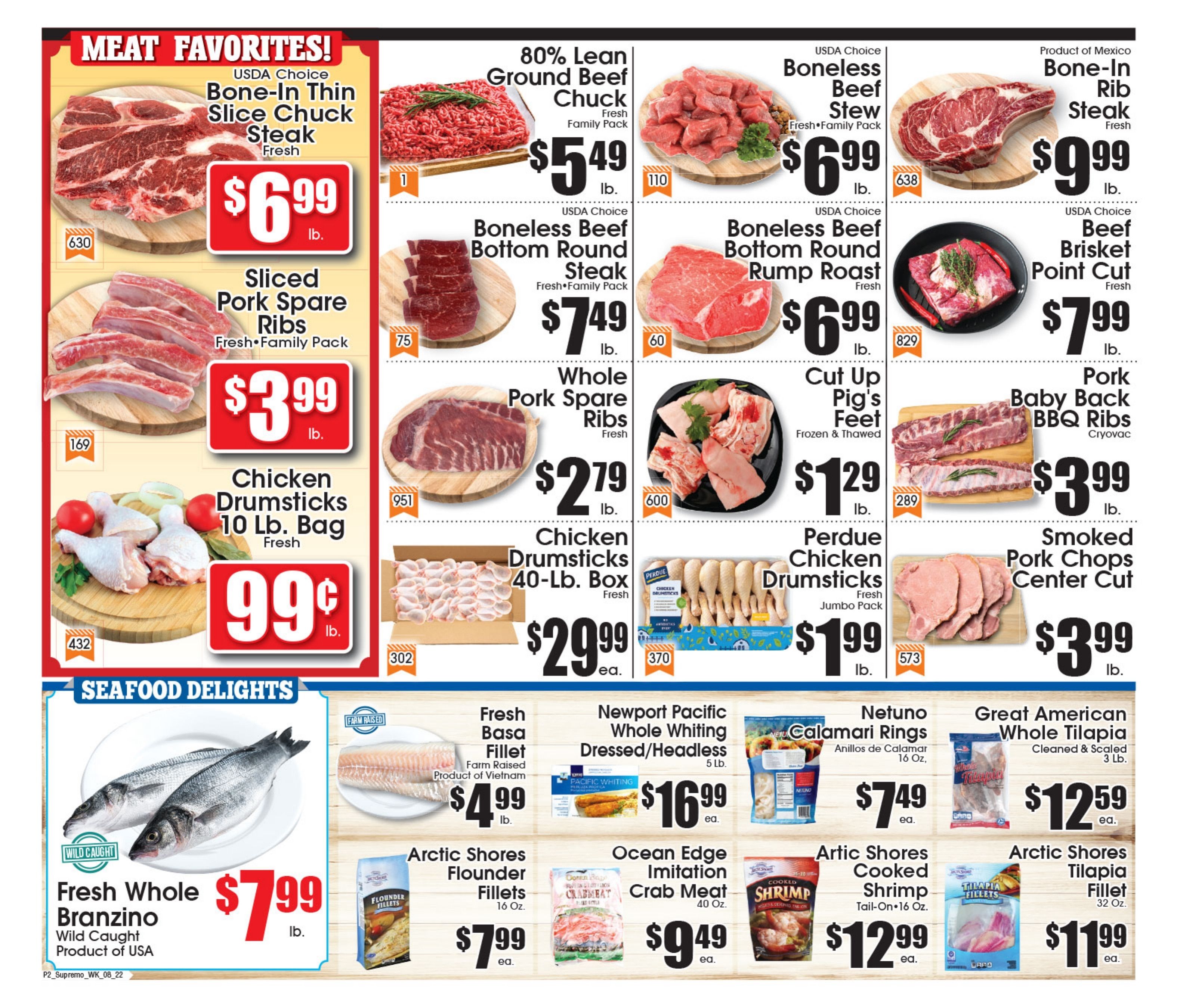 Supremo Food Markets (Elizabeth, NJ) Weekly Ad August 22 - 28, 2026