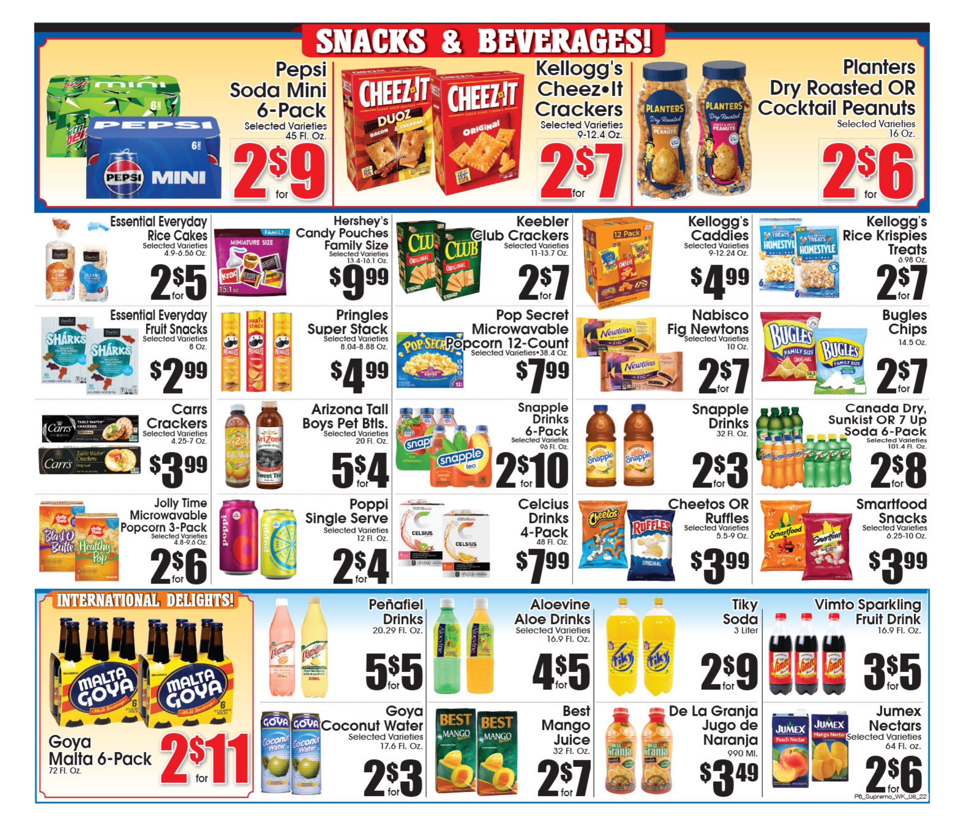 Supremo Food Markets Weekly Ad August 22 - 28, 2026