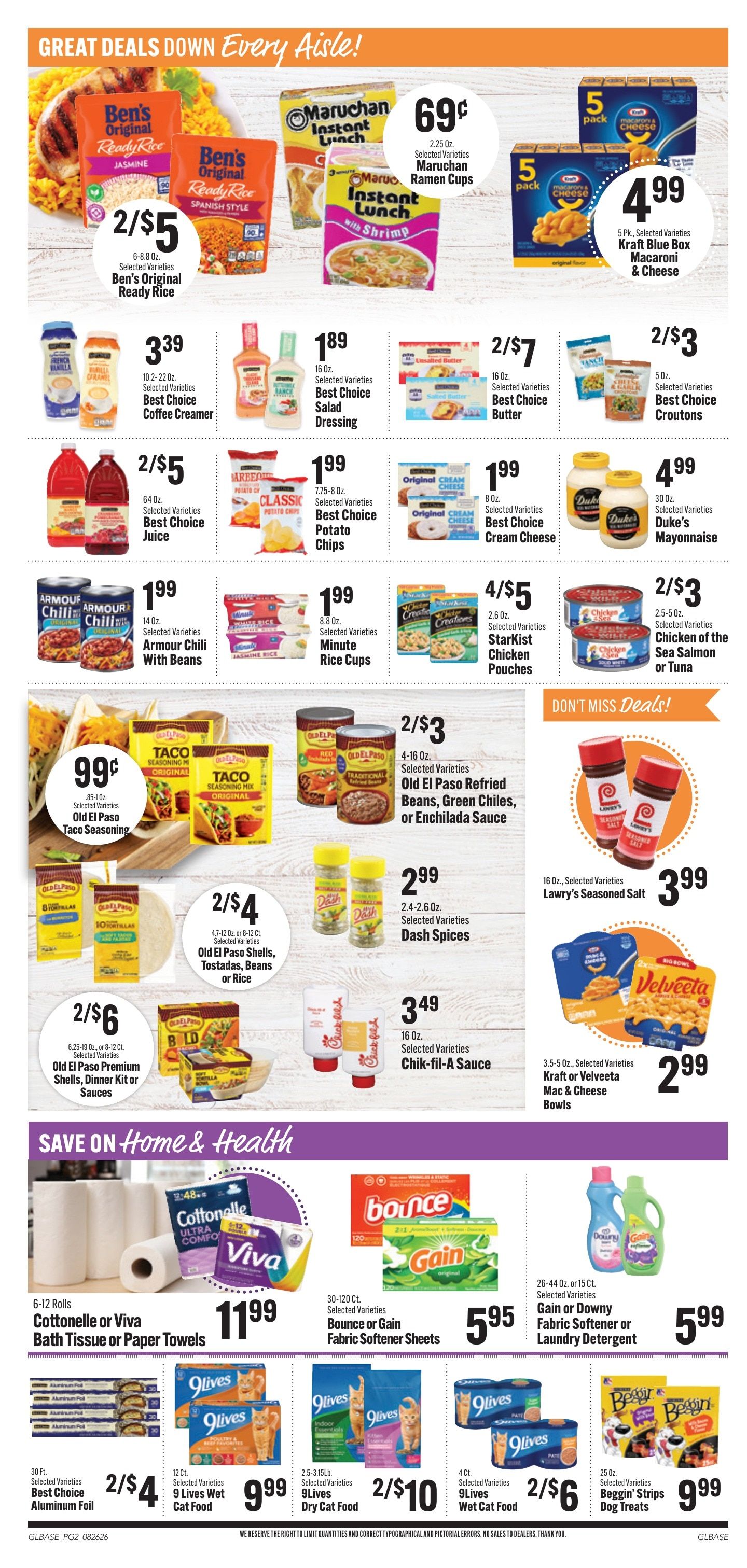 Bender's Foods (Guttenberg, IA) Weekly Ad August 26 - September 1, 2026