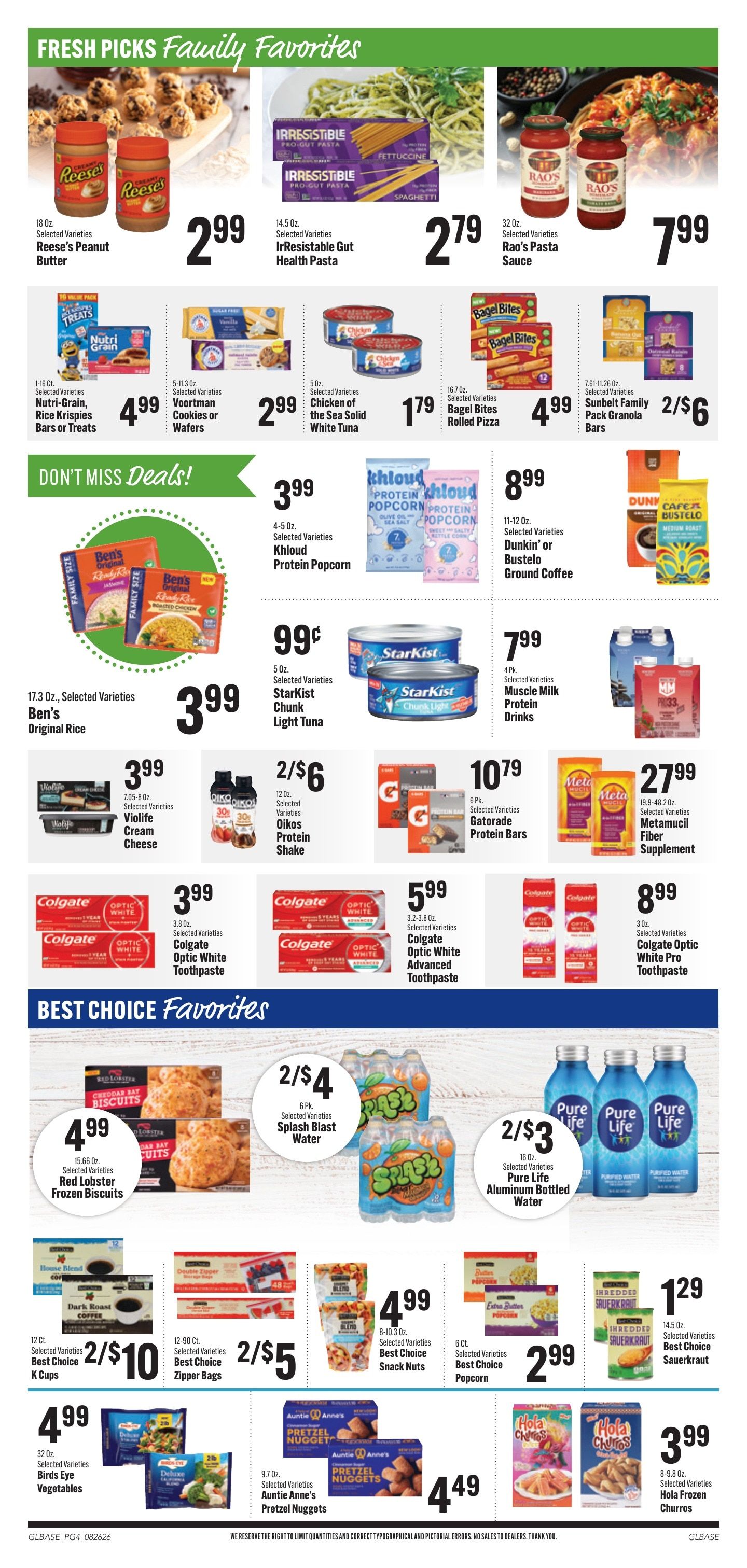 Bender's Foods (Wisconsin) Weekly Ad August 26 - September 1, 2026