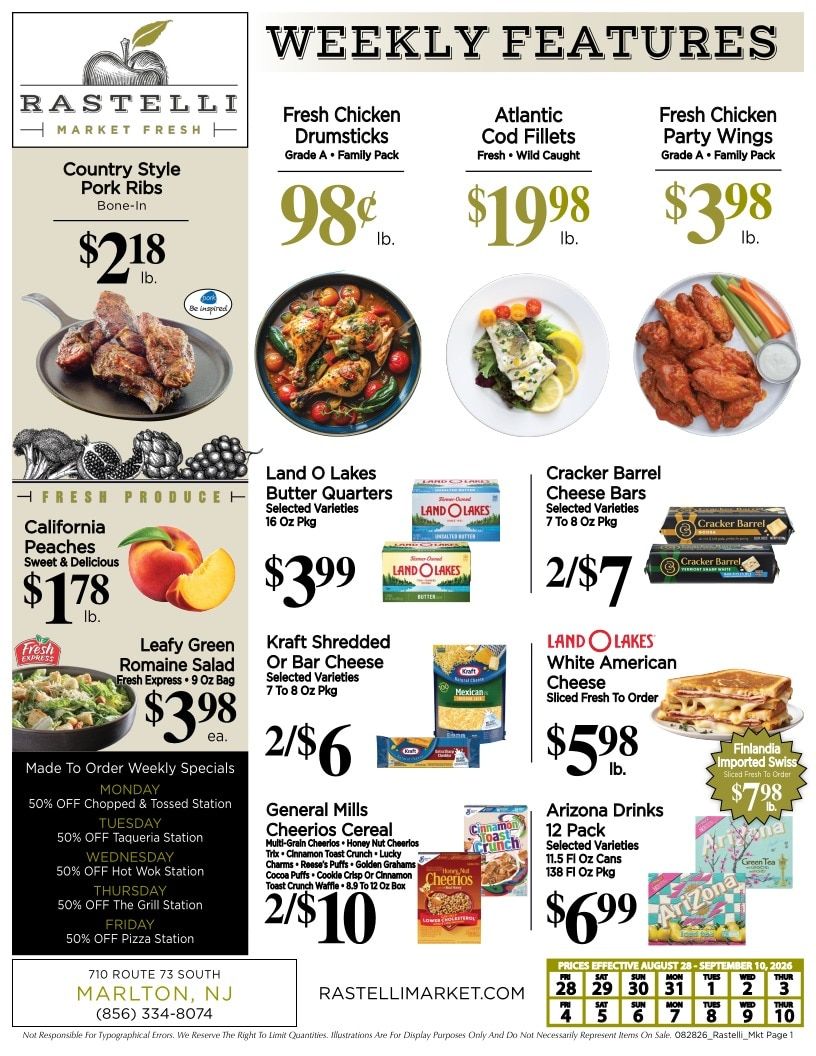 Rastelli Market Fresh Weekly Ad August 28 - September 10, 2026