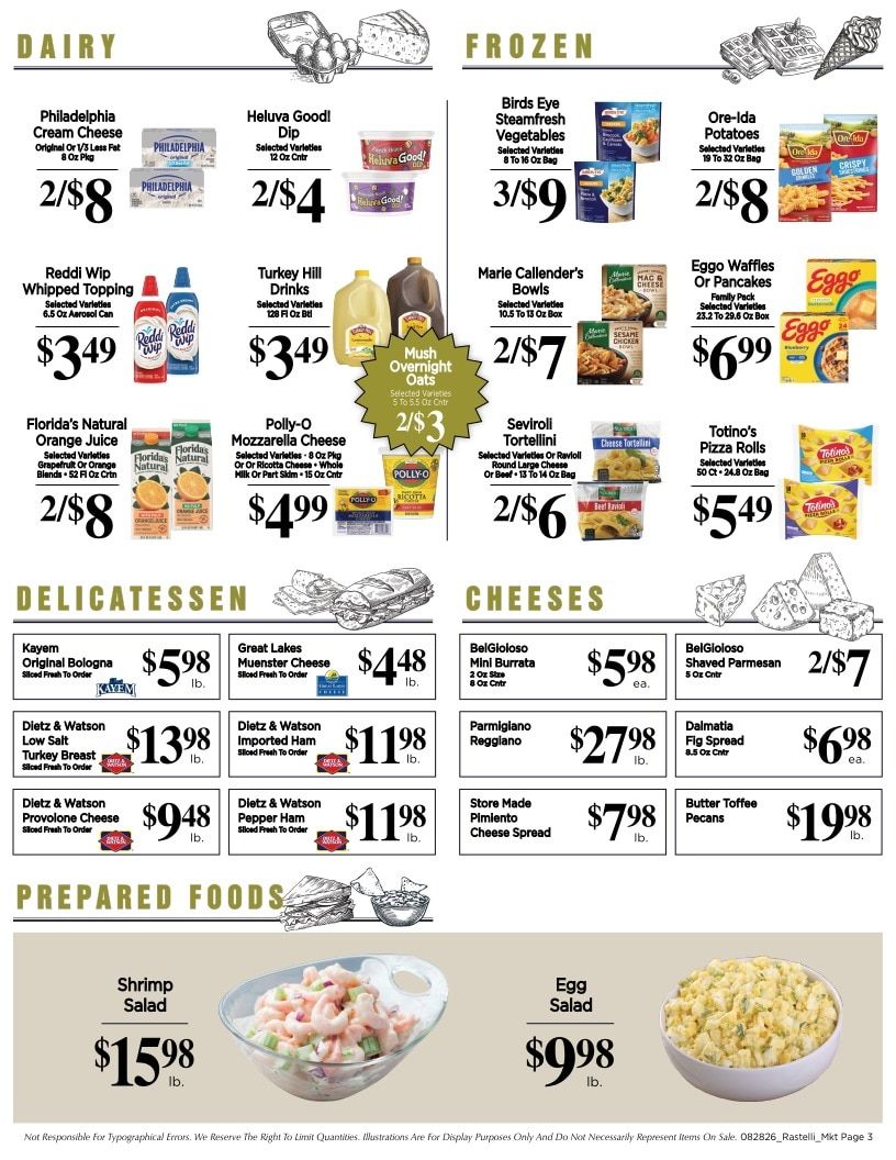 Rastelli Market Fresh Weekly Ad August 28 - September 10, 2026