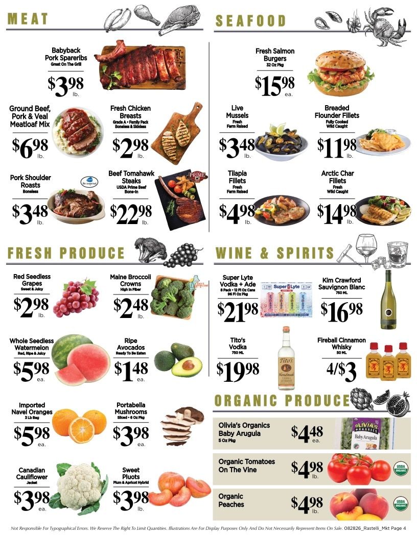Rastelli Market Fresh Weekly Ad August 28 - September 10, 2026
