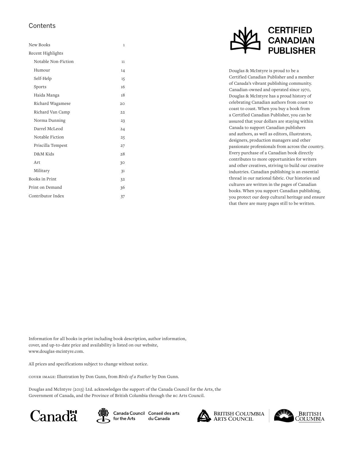 Harbour Publishing Douglas & McIntyre Fall 2026 Catalogue Weekly Ad January 1 - December 31, 2026