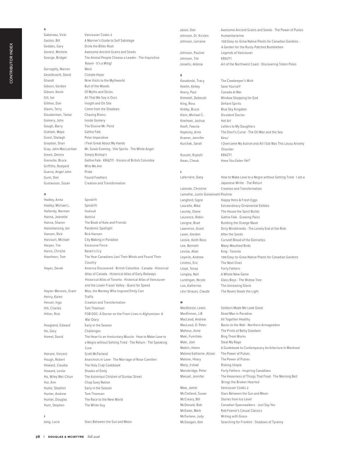 Harbour Publishing Douglas & McIntyre Fall 2026 Catalogue Weekly Ad January 1 - December 31, 2026