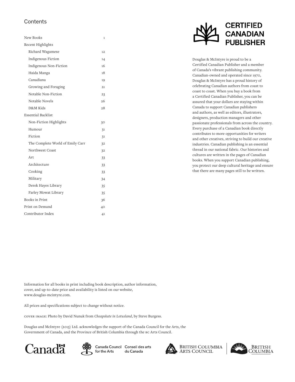 Harbour Publishing Douglas & McIntyre Spring 2026 Catalogue Weekly Ad January 1 - December 31, 2026