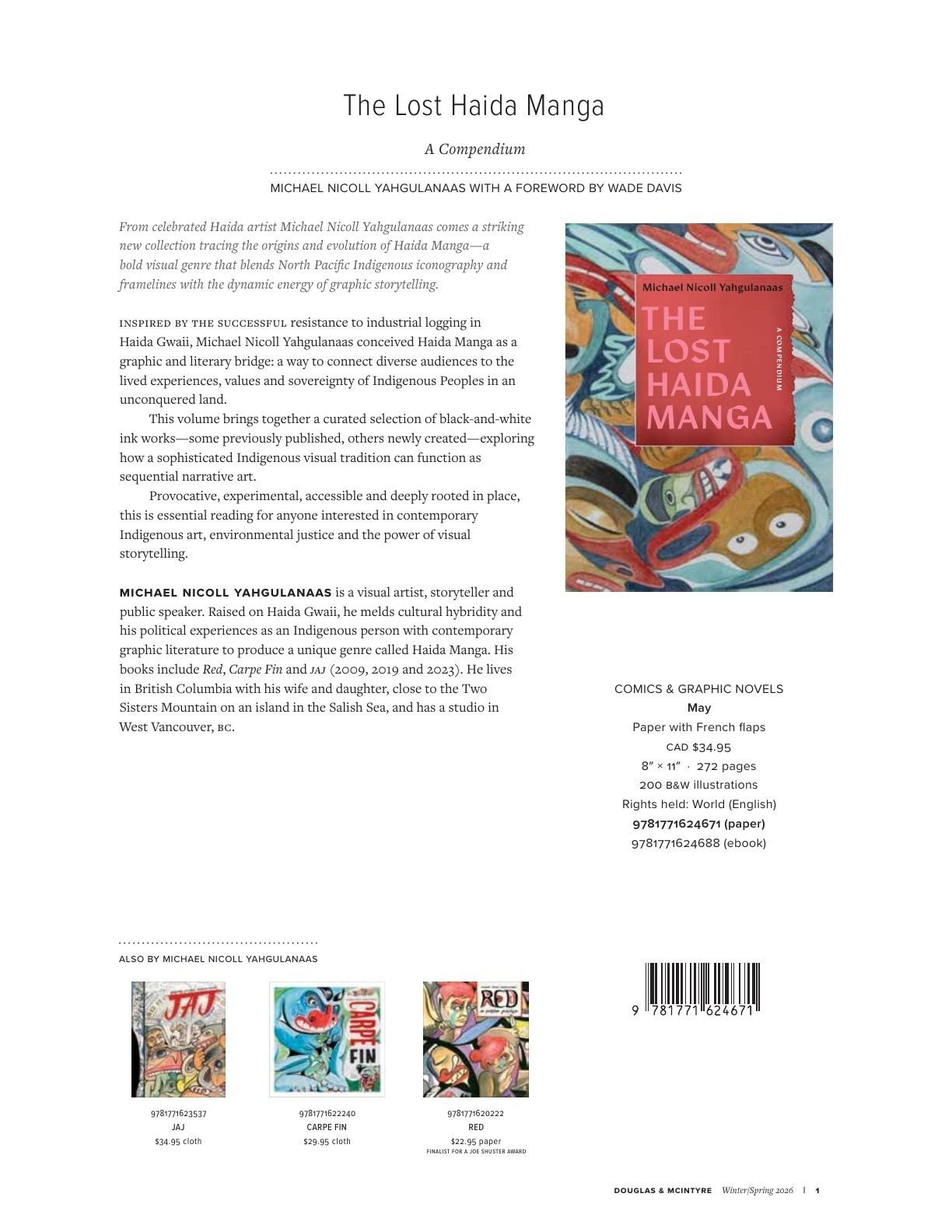 Harbour Publishing Douglas & McIntyre Spring 2026 Catalogue Weekly Ad January 1 - December 31, 2026